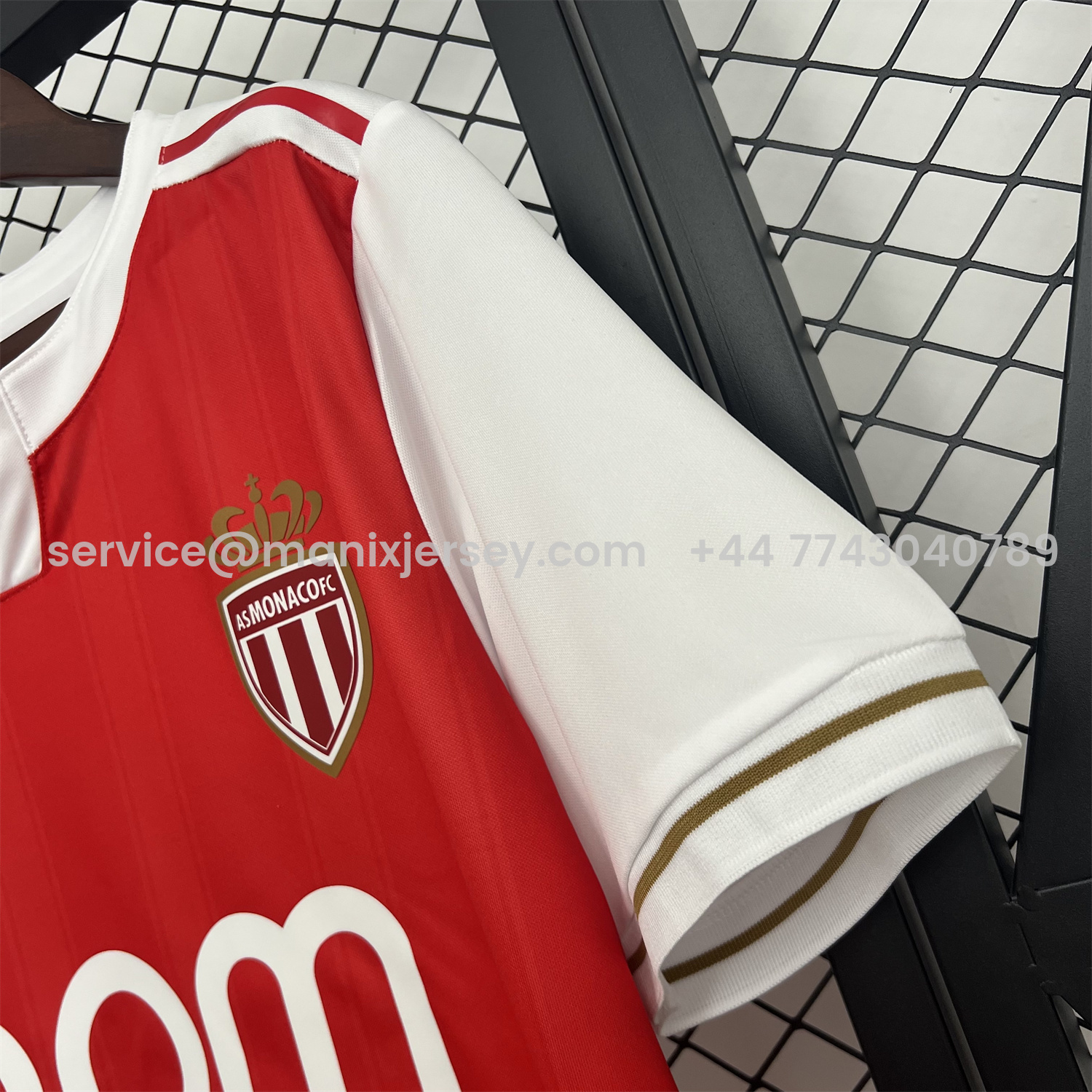 ManixJersey.com | AS Monaco 25-26 Home Jersey - Fans Version -Customize Name, Number and Patch | Worldwide Shipping