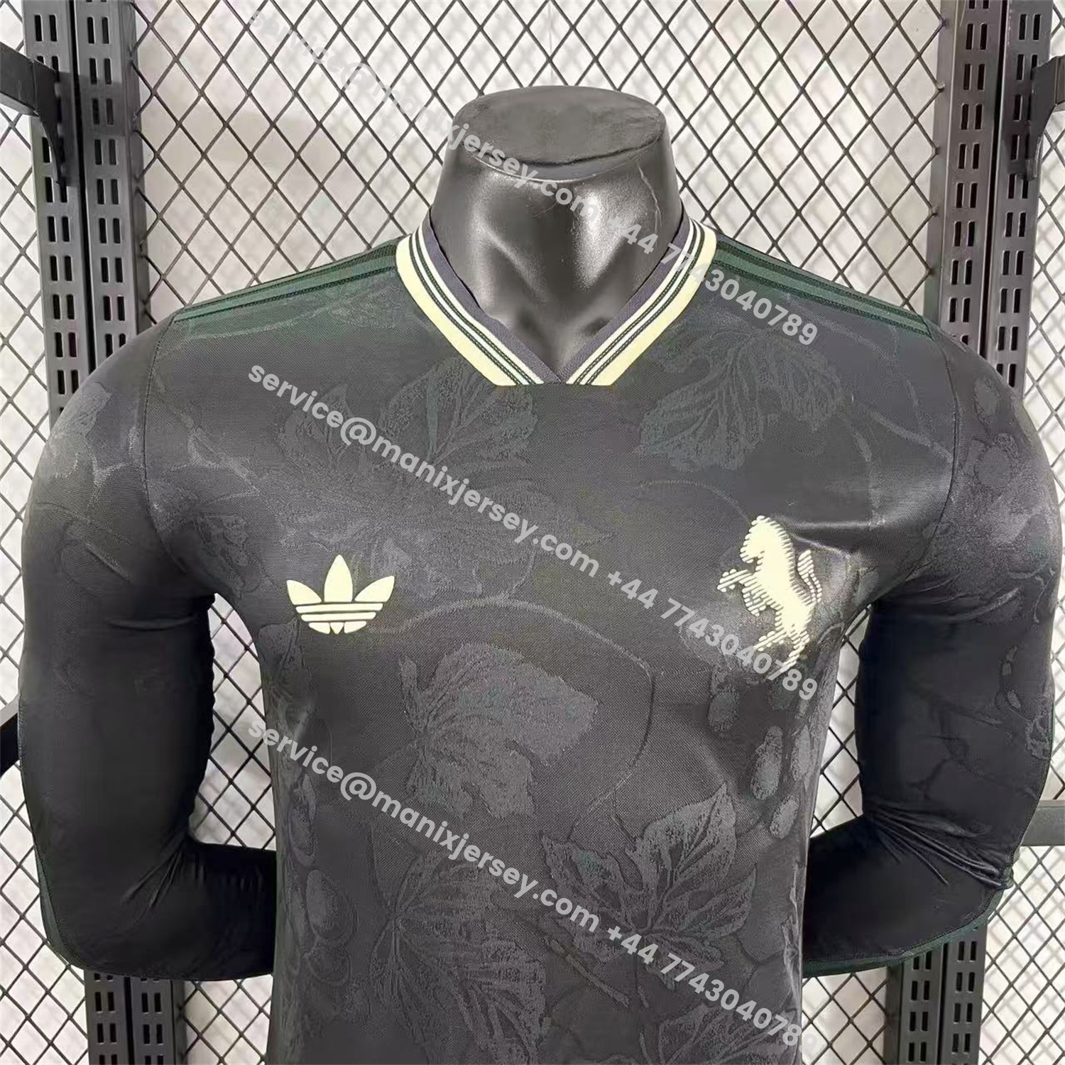 ManixJersey.com | Juventus 25-26 Third Black Unsponsored Long Sleeves Jersey - Player Version -Customize Name, Number and Patch | Worldwide Shipping