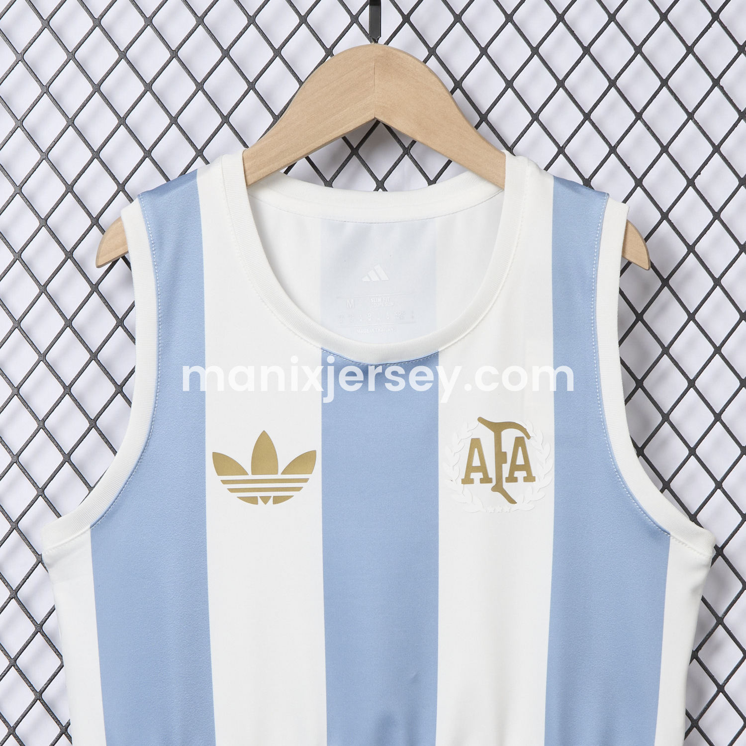 ManixJersey.com | Women's Argentina 25-26 50th Anniversary Home Yoga Vest -Customize Name, Number and Patch | Worldwide Shipping