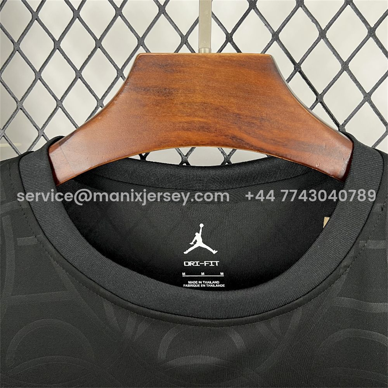 ManixJersey.com | Paris Saint-Germain PSG 25-26 Black JD Training Jersey - Fans Version -Customize Name, Number and Patch | Worldwide Shipping