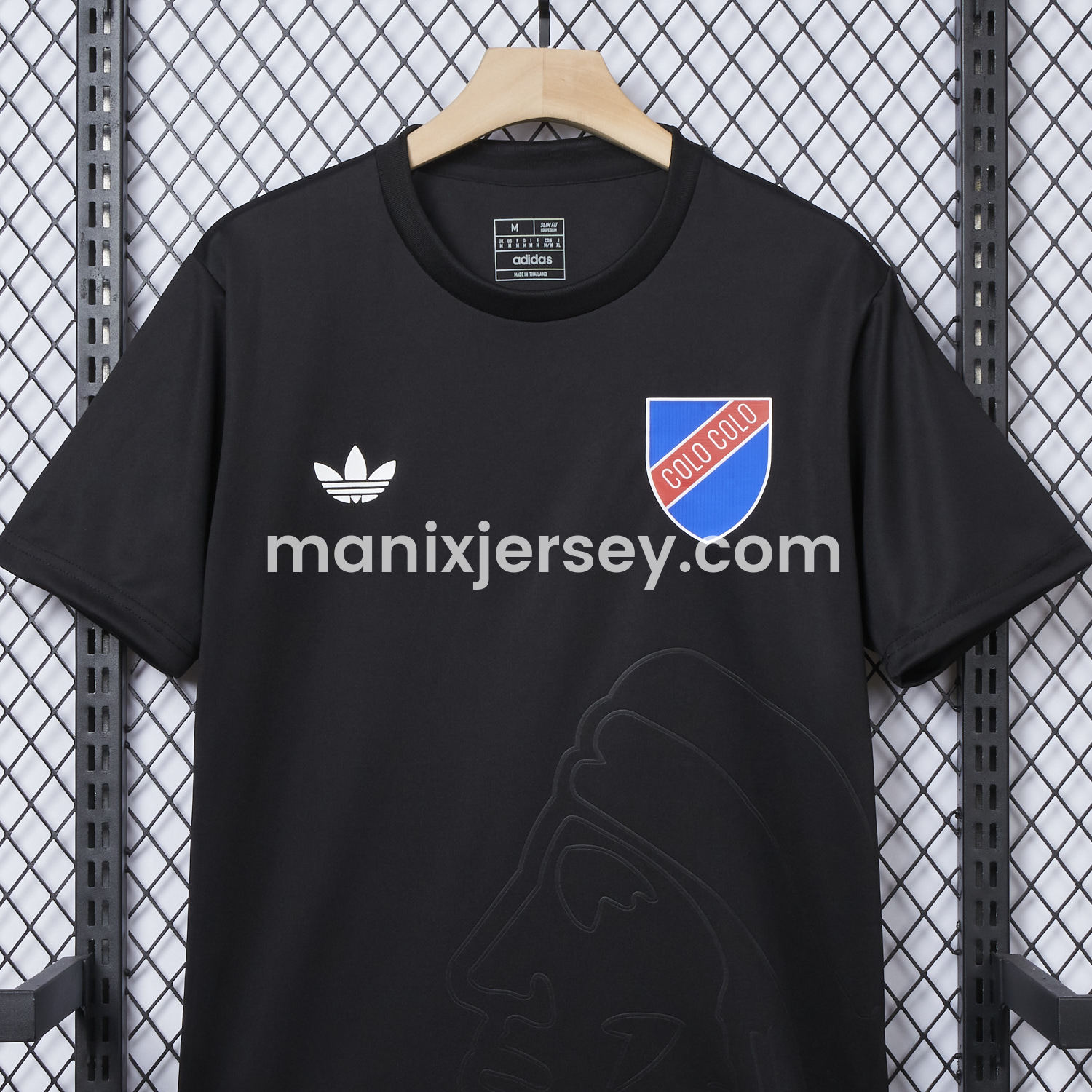ManixJersey.com | Colo Colo 25-26 100th Anniversary Pure Black Special Jersey - Fans Version -Customize Name, Number and Patch | Worldwide Shipping
