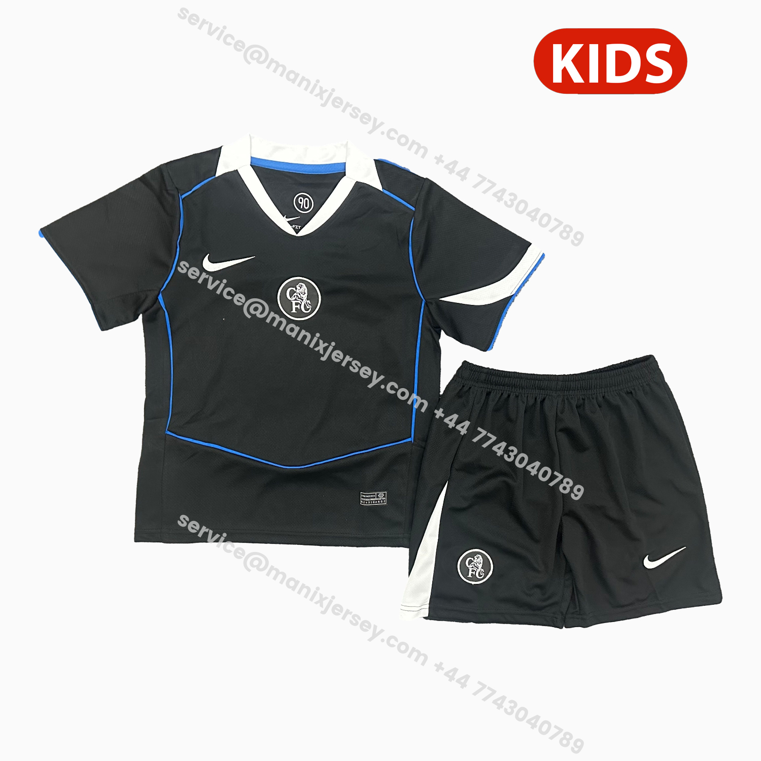 ManixJersey.com | C.H.E.L.S.E.A 25-26 Third Unsponsored Kids Kit -Customize Name, Number and Patch | Worldwide Shipping