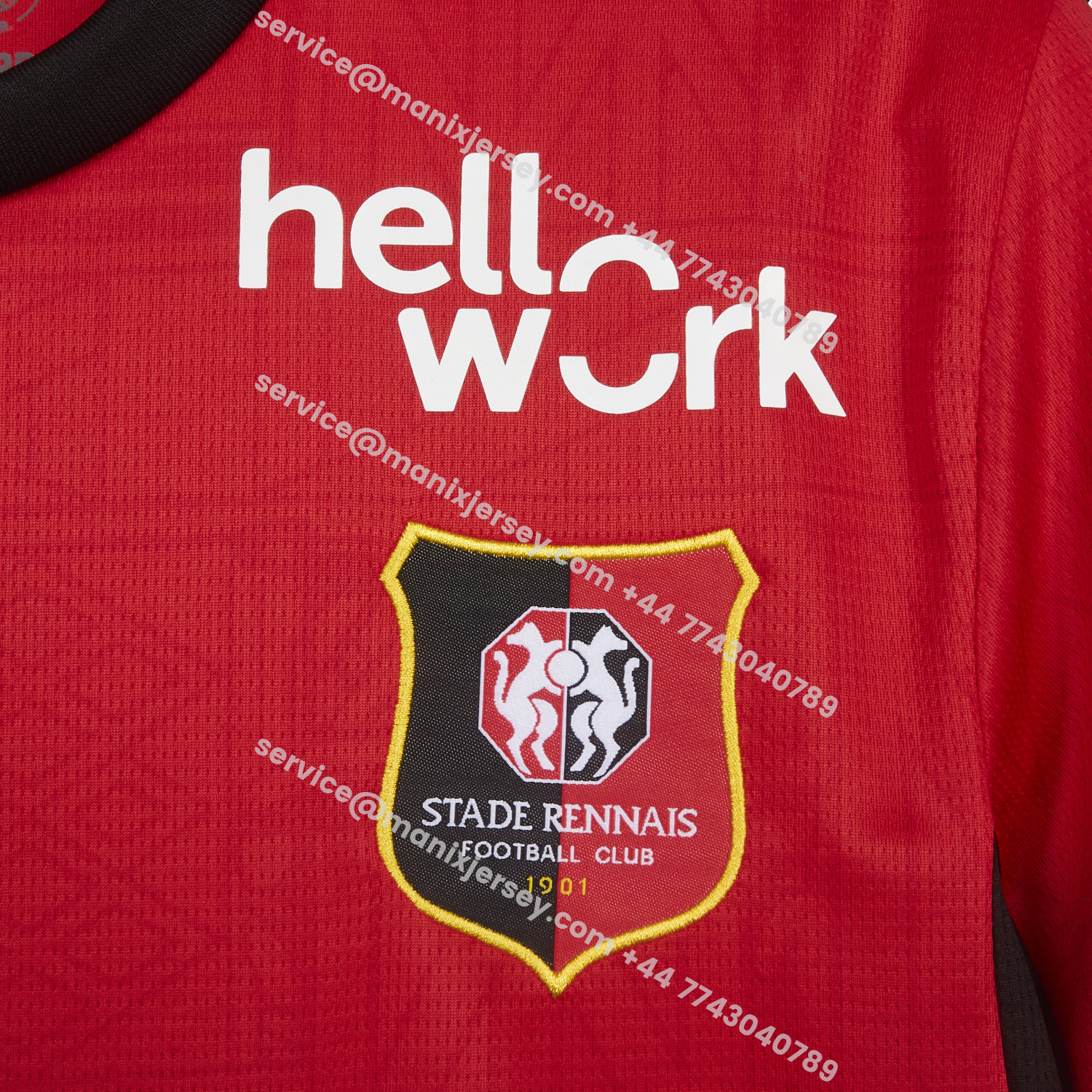 Stade Rennais 26-27 Home Jersey - Fans Version:football jersey mysite: unitedjerseyfootball 邓江浪:football