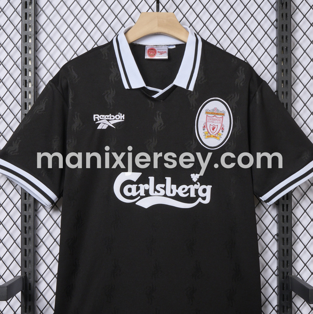ManixJersey.com | Retro Liver.pool 1996-97 Black Special Jersey -Customize Name, Number and Patch | Worldwide Shipping