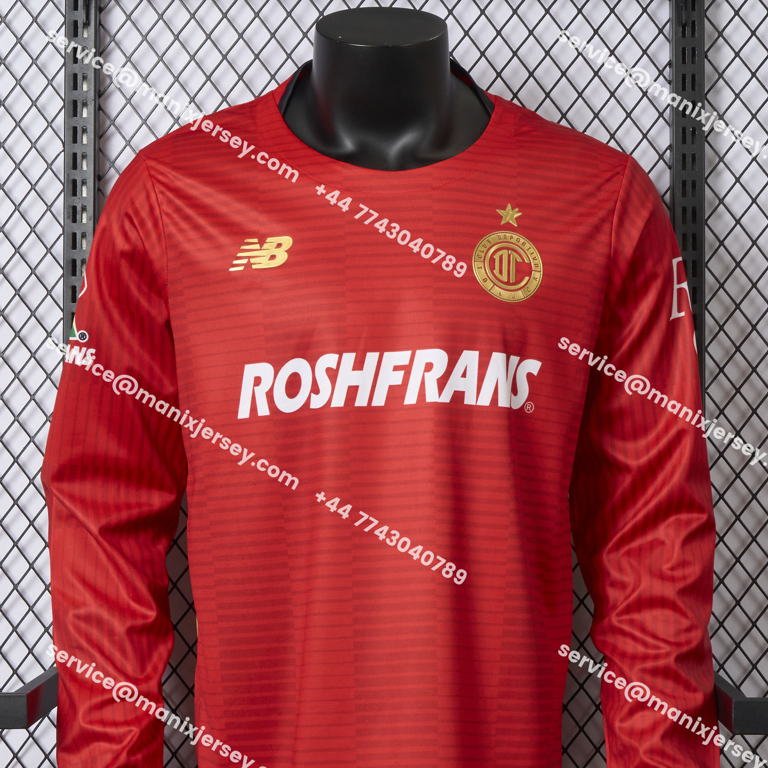 ManixJersey.com | Toluca 25-26 Home Long Sleeves Jersey - Player Version -Customize Name, Number and Patch | Worldwide Shipping