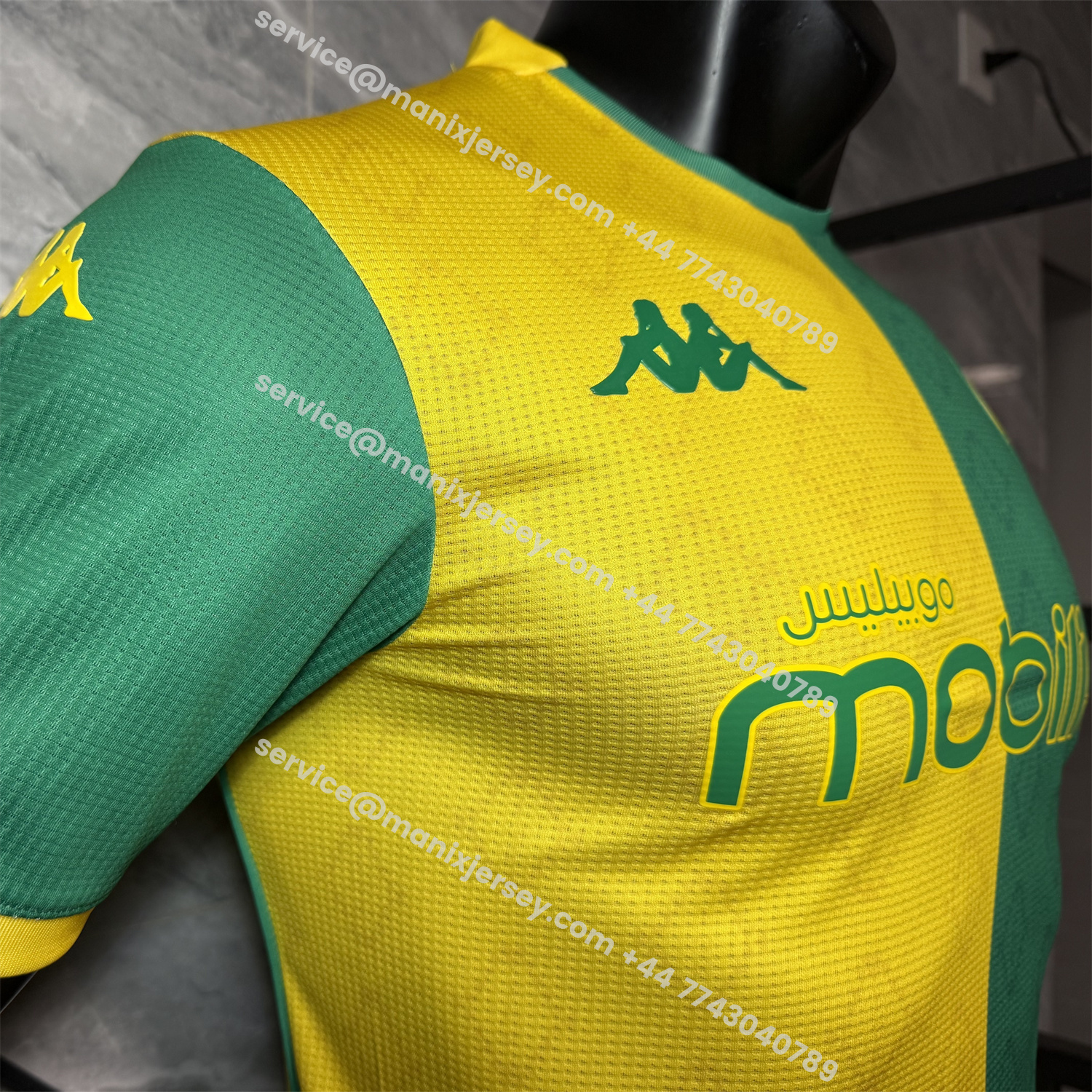 ManixJersey.com | JS Kabylie 25-26 Home Yellow And Green Jersey - Player Version -Customize Name, Number and Patch | Worldwide Shipping