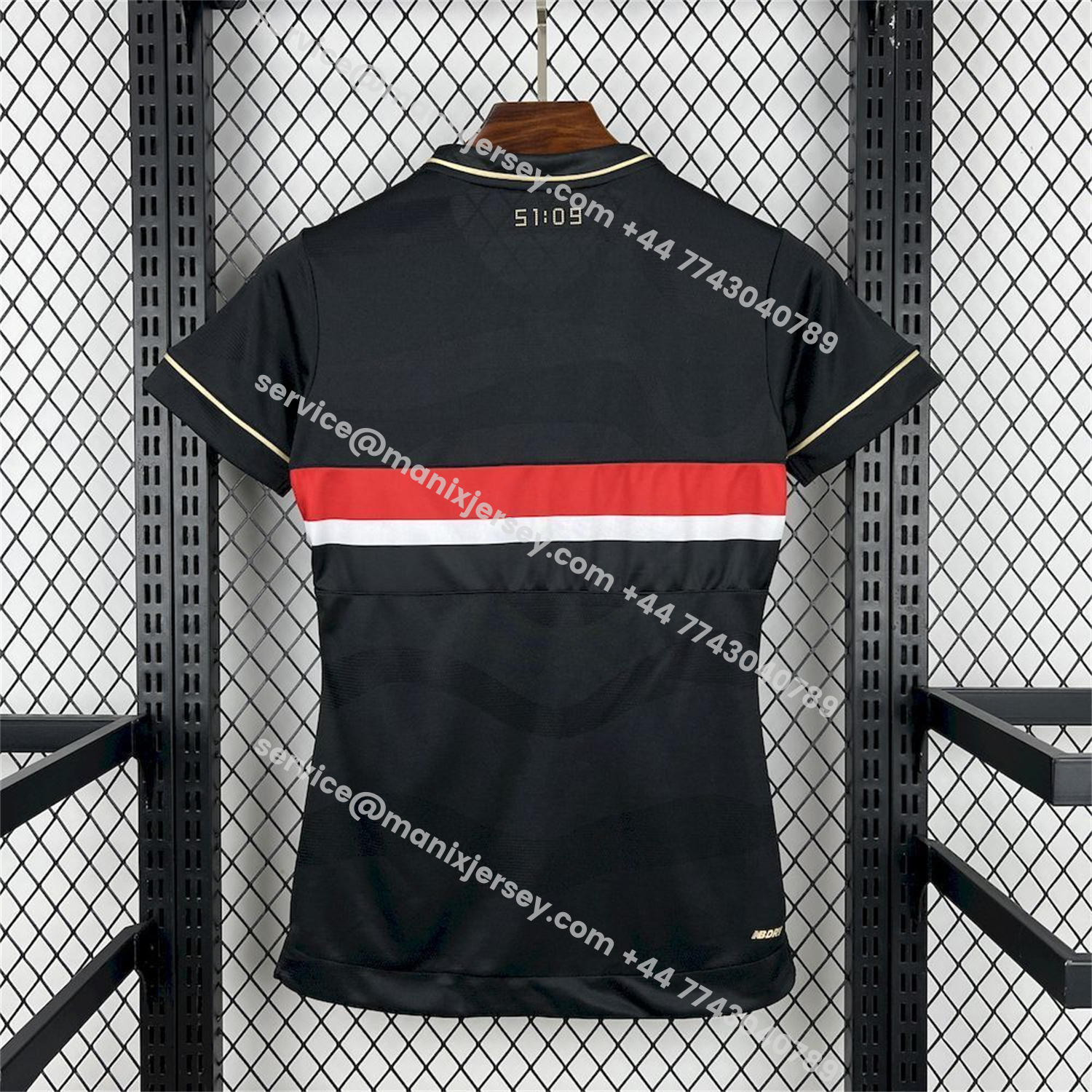 ManixJersey.com | Women's Sao Paulo 25-26 Black Special Unsponsored Jersey -Customize Name, Number and Patch | Worldwide Shipping