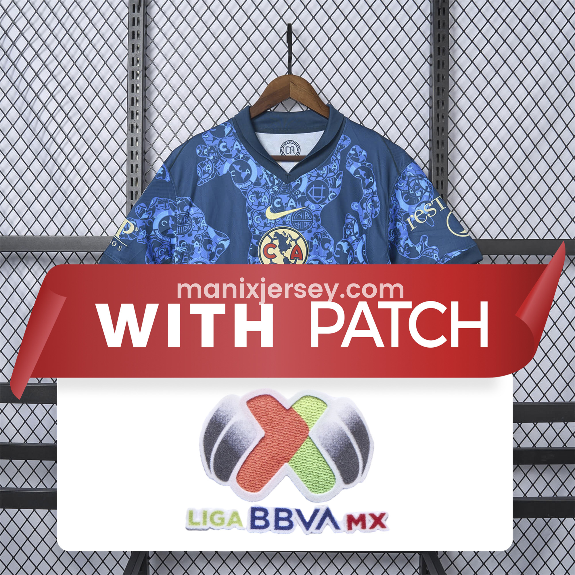 ManixJersey.com | 【NEW】Club América 24-25 Away Jersey - Fans Version -Customize Name, Number and Patch | Worldwide Shipping