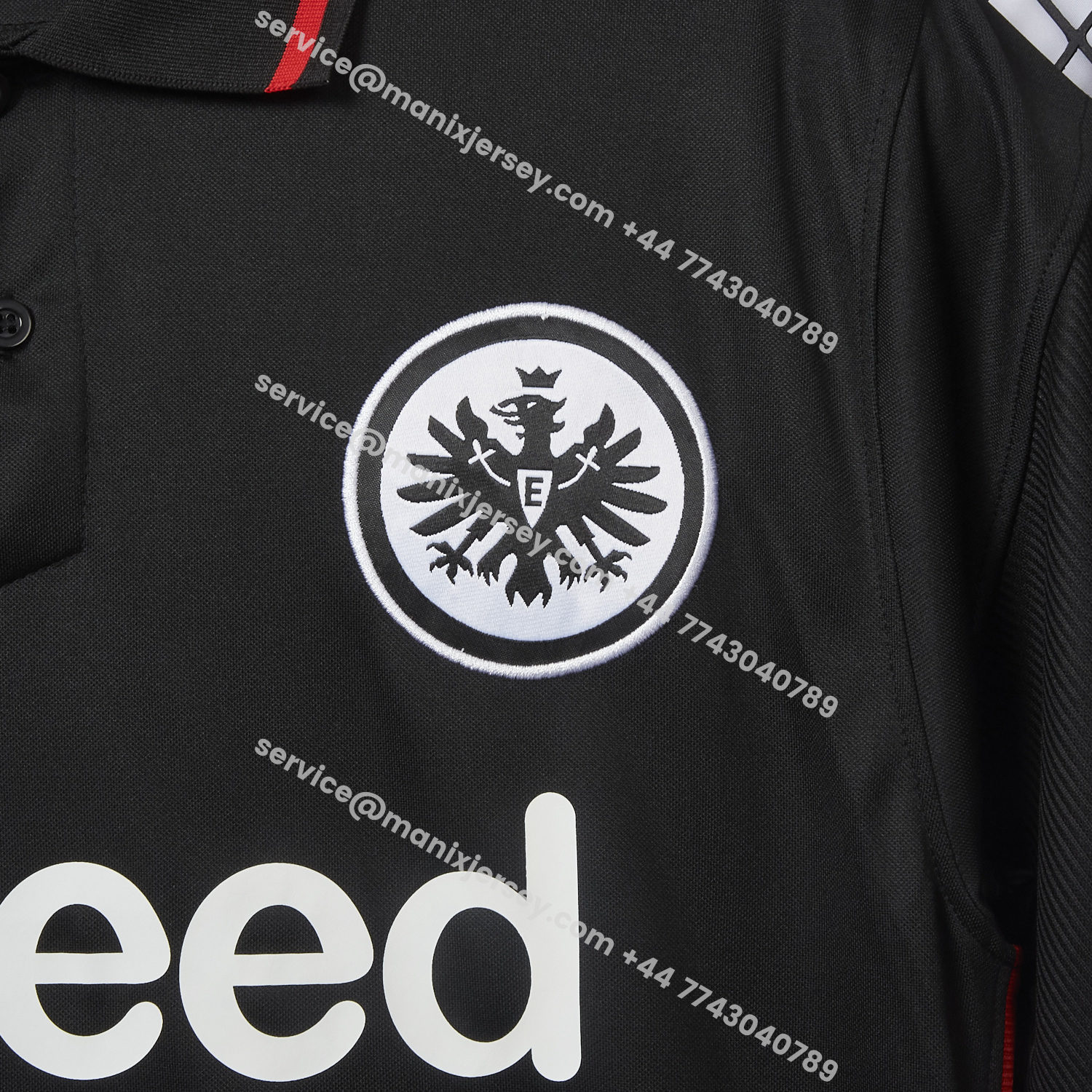 ManixJersey.com | Retro Frankfurt 2021-22 Home Black Jersey -Customize Name, Number and Patch | Worldwide Shipping