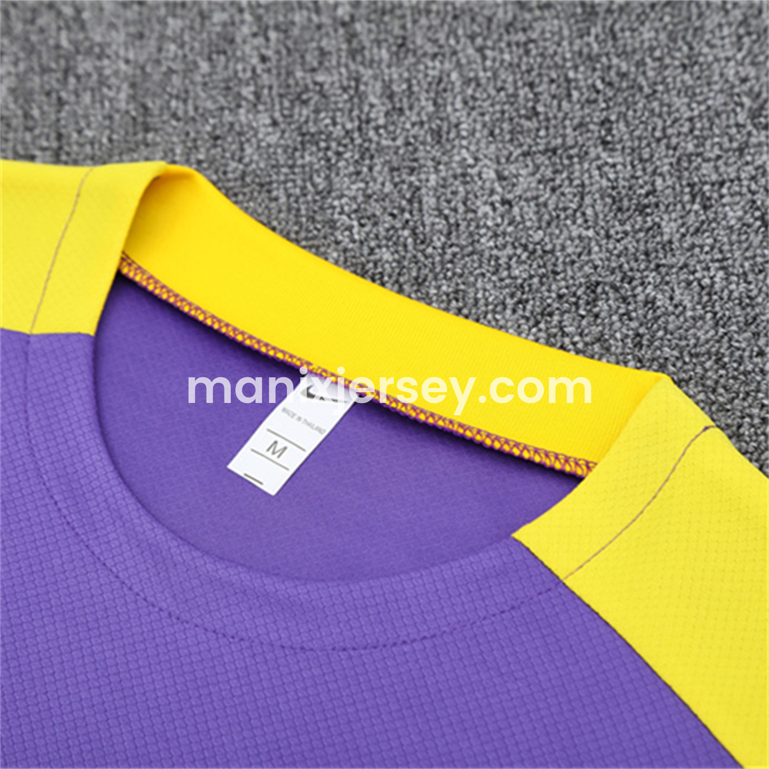 ManixJersey.com | Atletico Madrid 25-26 Kids Short-Sleeve Training Set - Purple Top & Royal Blue shorts -Customize Name, Number and Patch | Worldwide Shipping