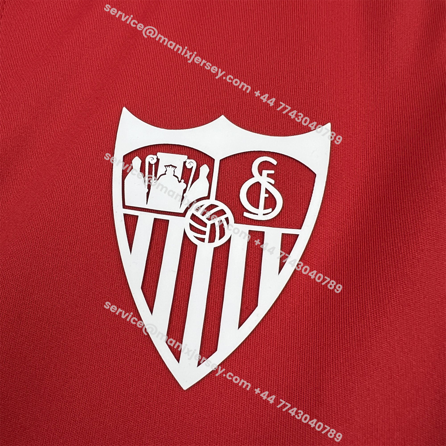 ManixJersey.com | Sevilla 25-26 Red Travel Special Jersey - Fans Version -Customize Name, Number and Patch | Worldwide Shipping