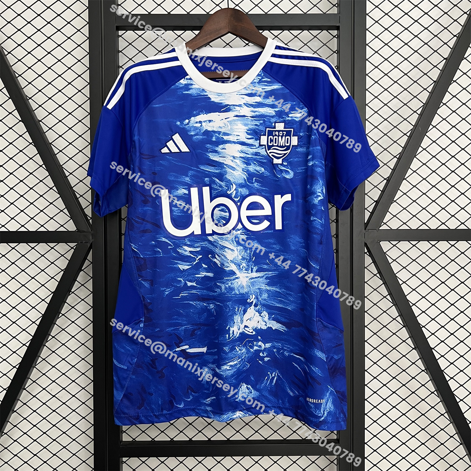 ManixJersey.com | Como 25-26 Home Jersey - Fans Version -Customize Name, Number and Patch | Worldwide Shipping