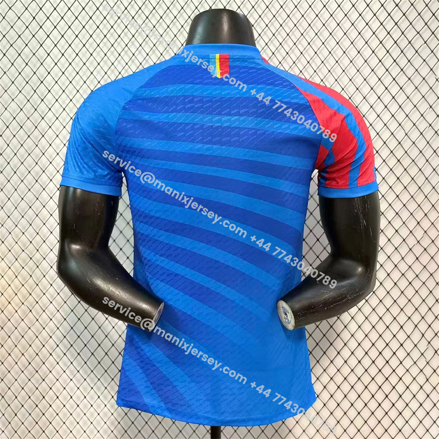 ManixJersey.com | Retro Congo 2023 Home Blue Jersey - Player Version -Customize Name, Number and Patch | Worldwide Shipping