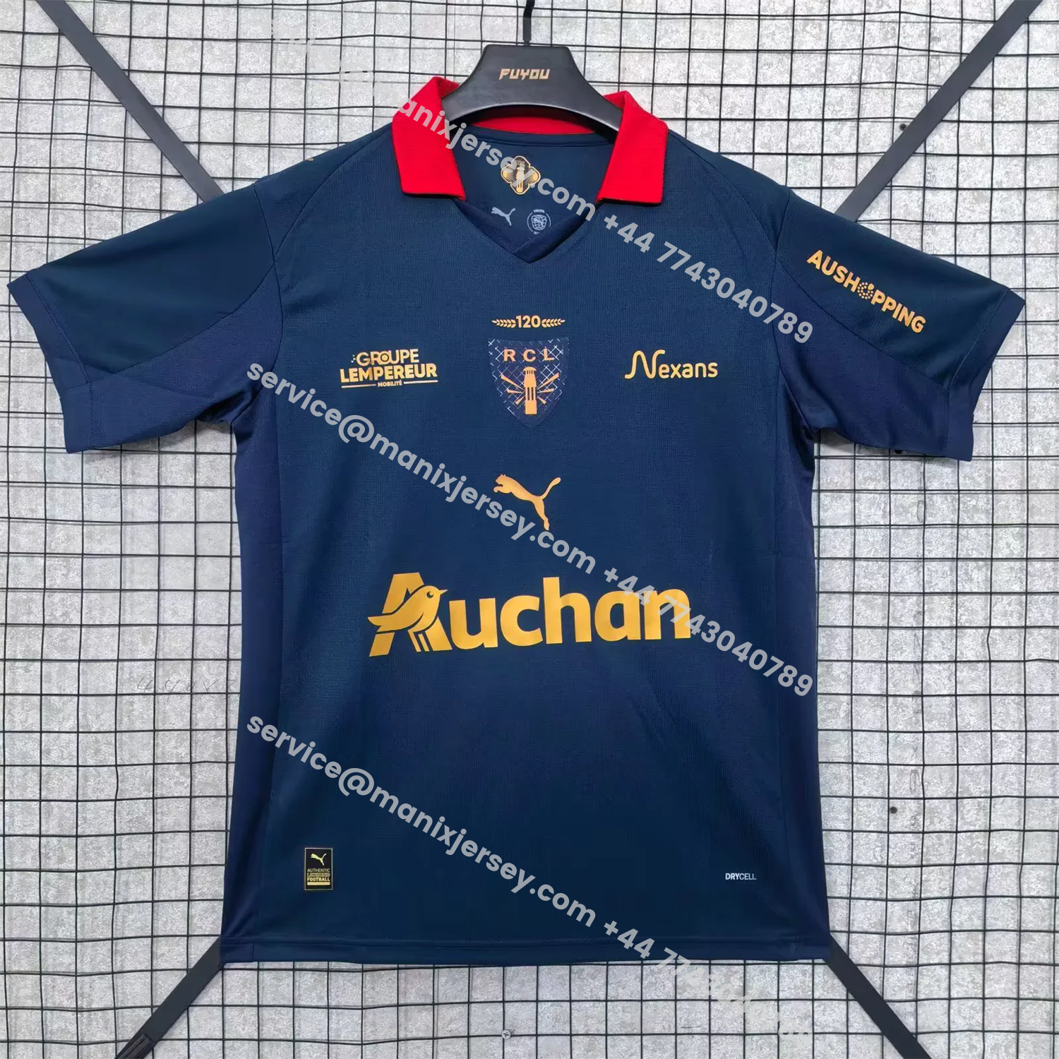 ManixJersey.com | RC Lens 25-26 St. Barbara's Day Deep Blue Jersey - Fans Version -Customize Name, Number and Patch | Worldwide Shipping