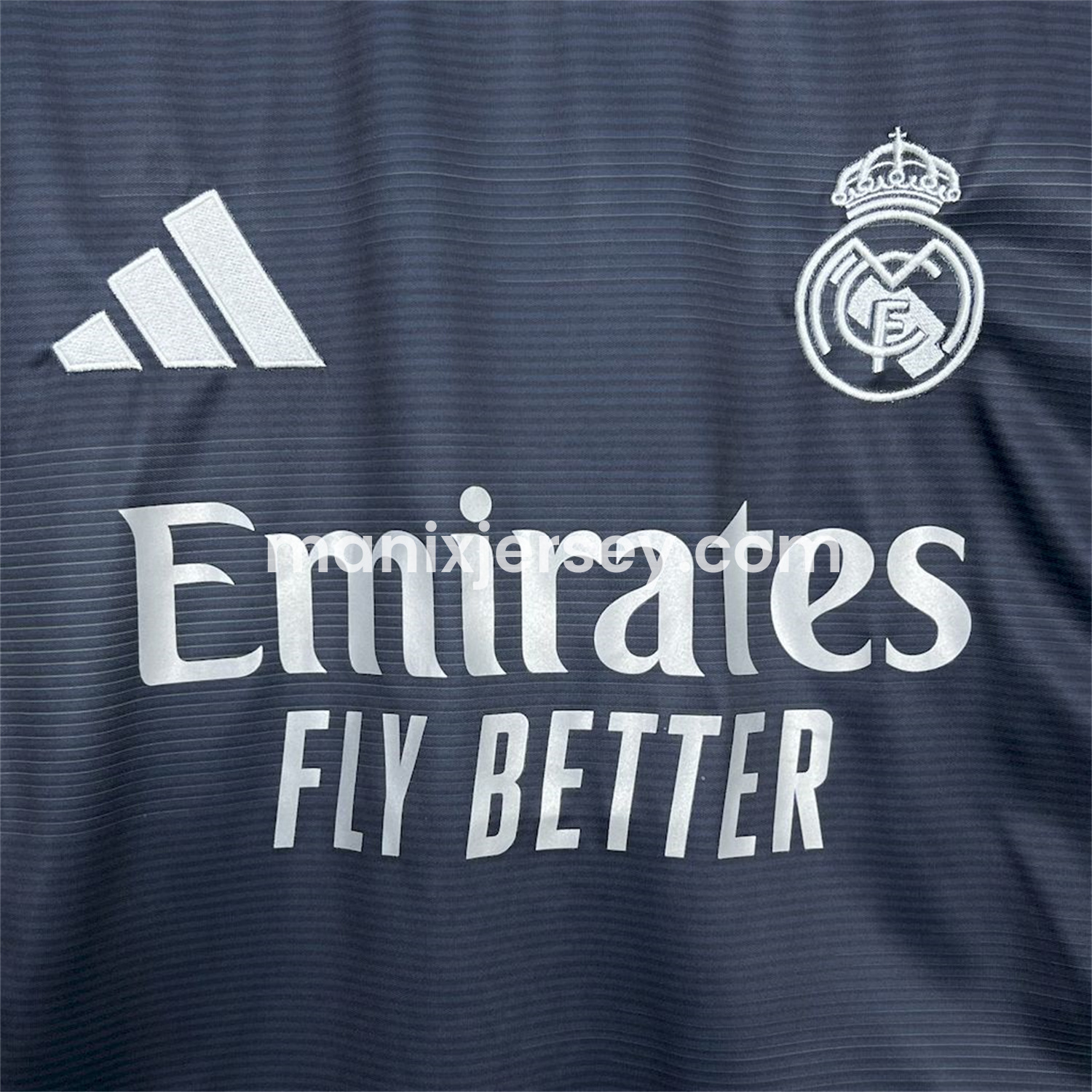 ManixJersey.com | Real Madrid 25-26 Away Long Sleeves Jersey - Fans Version -Customize Name, Number and Patch | Worldwide Shipping