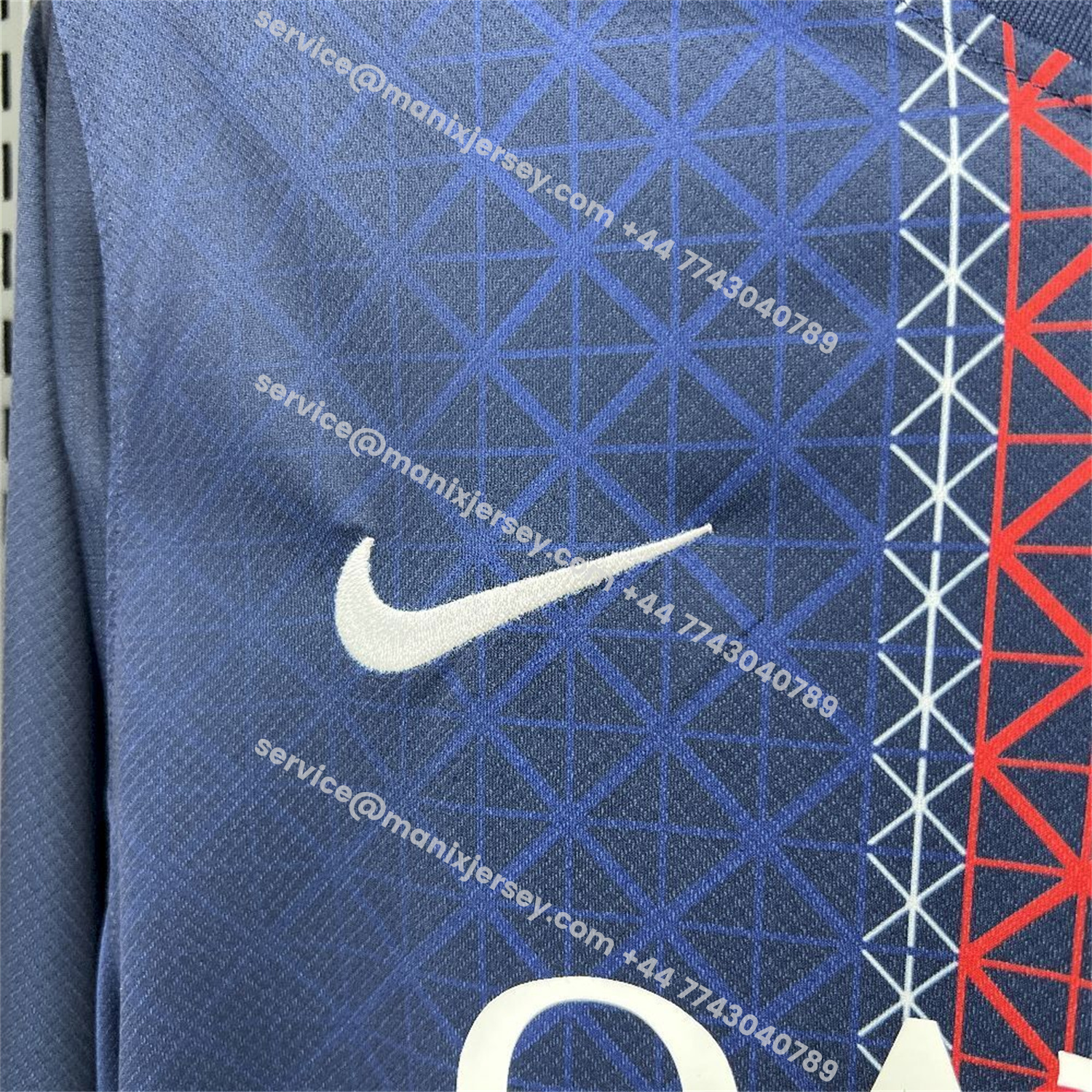 ManixJersey.com | Paris Saint-Germain PSG 25-26 Home Long Sleeves Jersey - Fans Version -Customize Name, Number and Patch | Worldwide Shipping