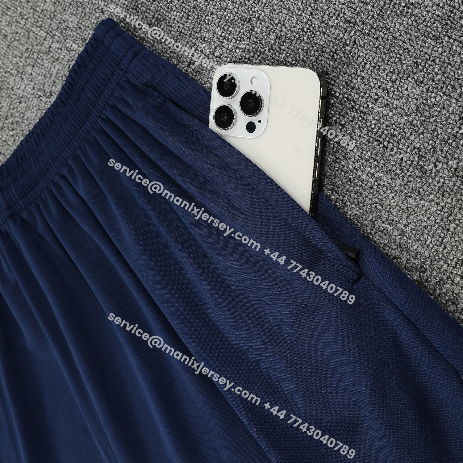 ManixJersey.com | Inter Milan 25-26 Vest Training Set - White Vest & Blue Shorts -Customize Name, Number and Patch | Worldwide Shipping