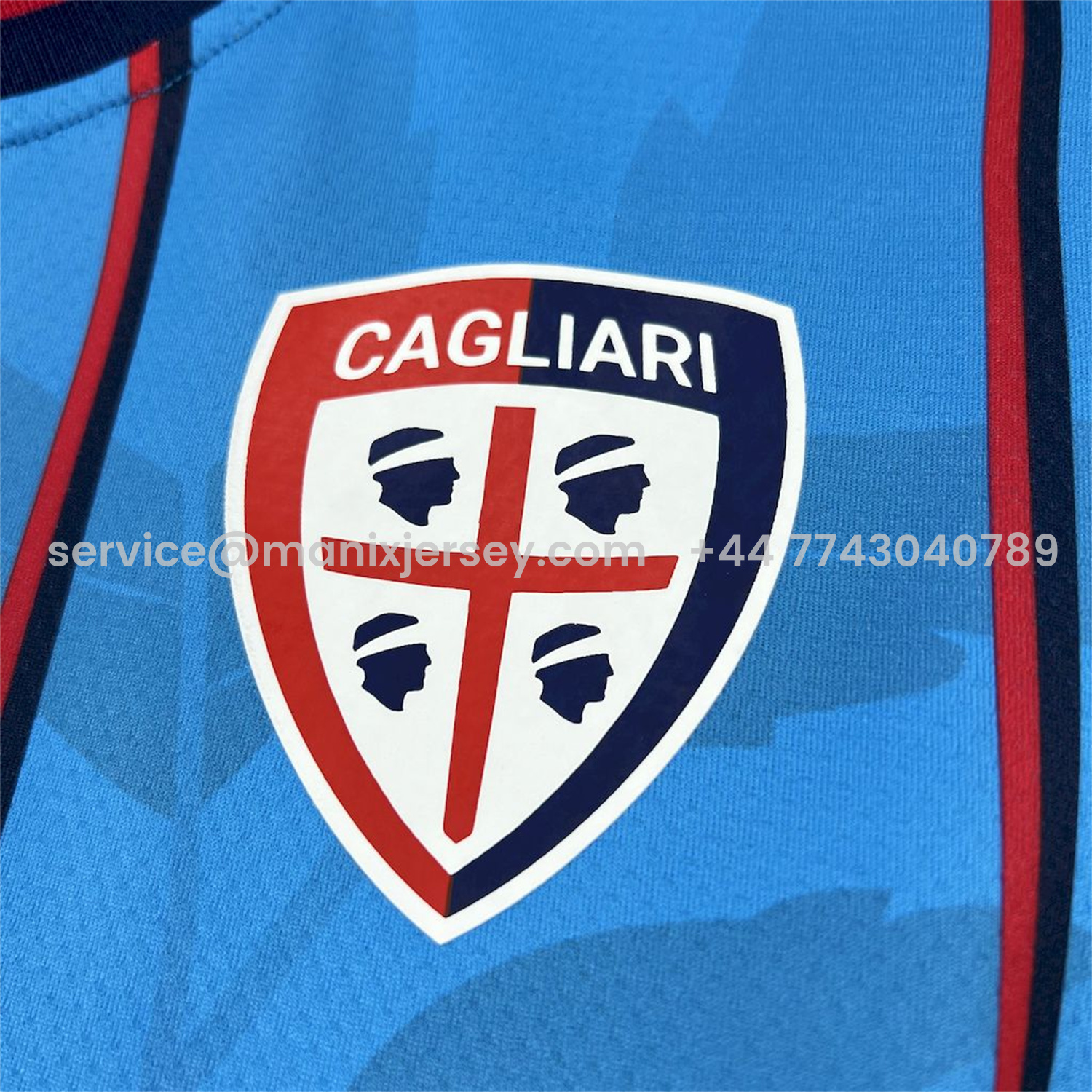 ManixJersey.com | Cagliari Calcio 25-26 Third Jersey - Fans Version -Customize Name, Number and Patch | Worldwide Shipping