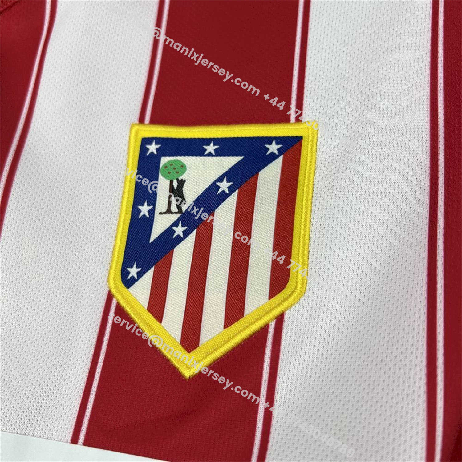 ManixJersey.com | Retro Atletico Madrid 2003-04 Home Jersey -Customize Name, Number and Patch | Worldwide Shipping