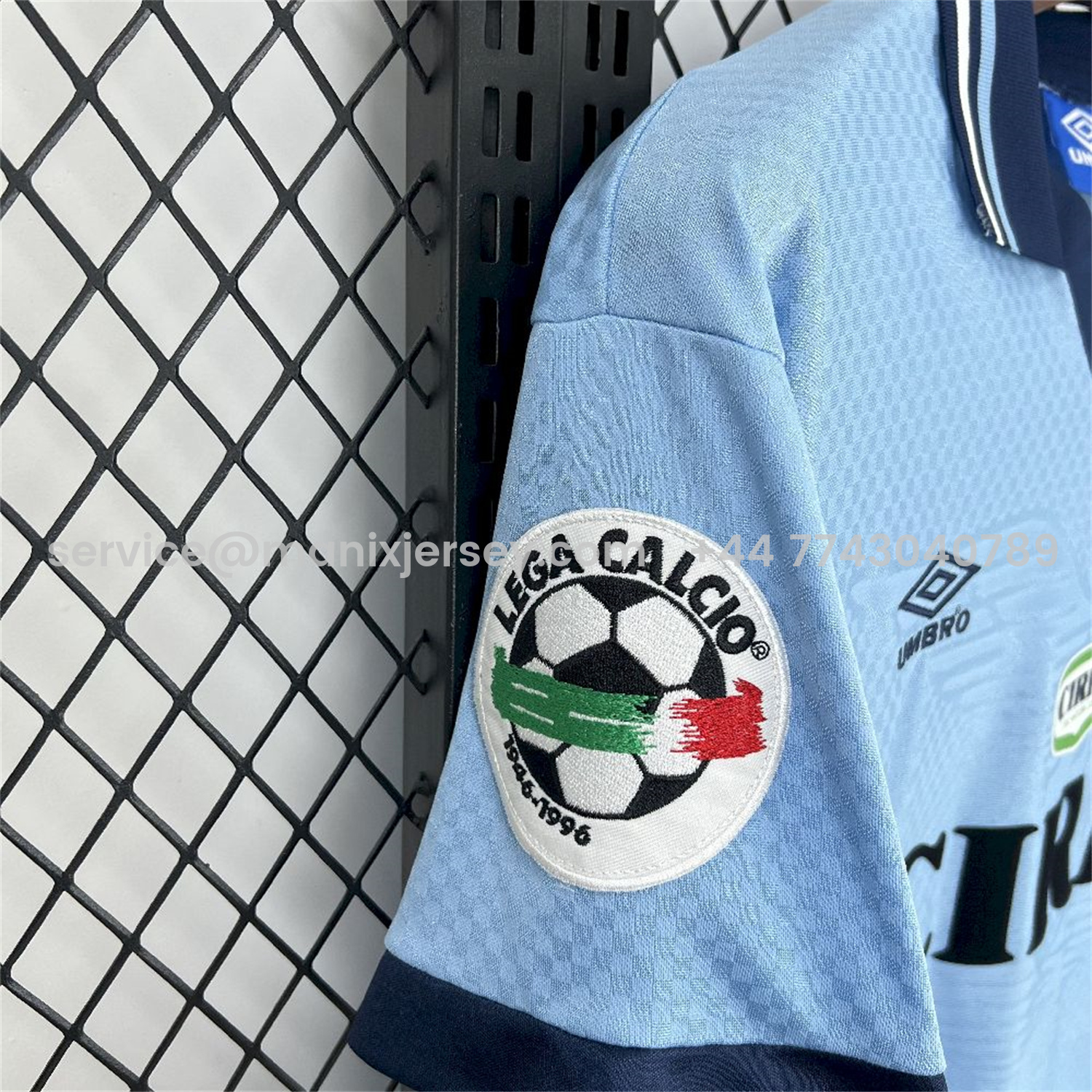 ManixJersey.com | Retro Lazio 1996-97 Home Jersey -Customize Name, Number and Patch | Worldwide Shipping