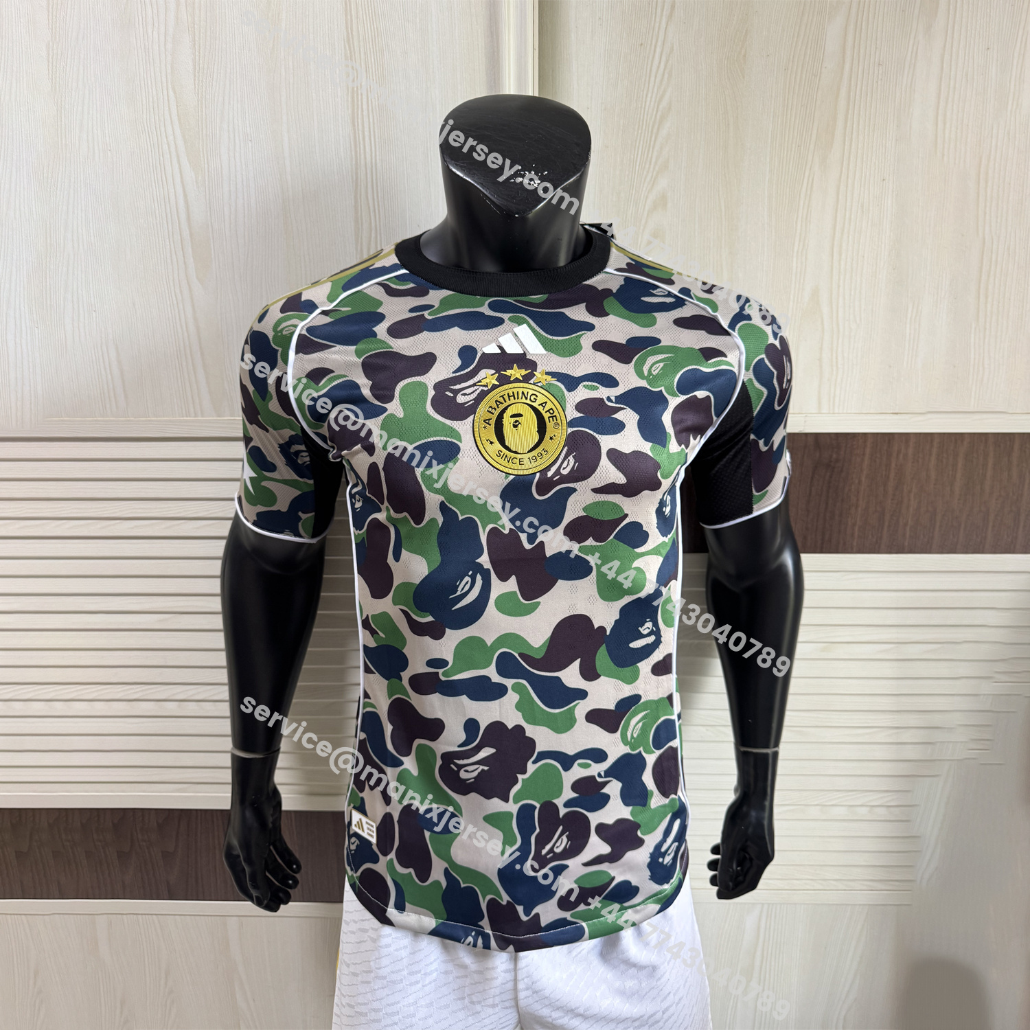 ManixJersey.com | Adidas x A Bathing Ape Camouflage Special Jersey - Player Version -Customize Name, Number and Patch | Worldwide Shipping