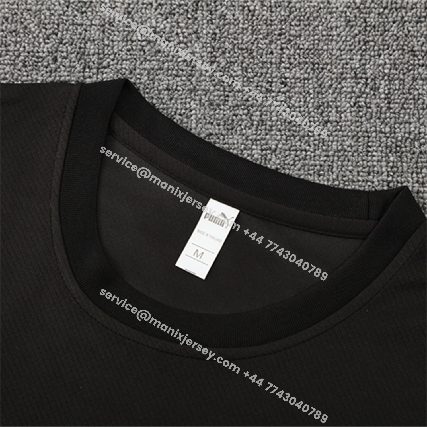 ManixJersey.com | Manchester City 25-26 Short-Sleeve Training Set - Black Top & Black Shorts -Customize Name, Number and Patch | Worldwide Shipping