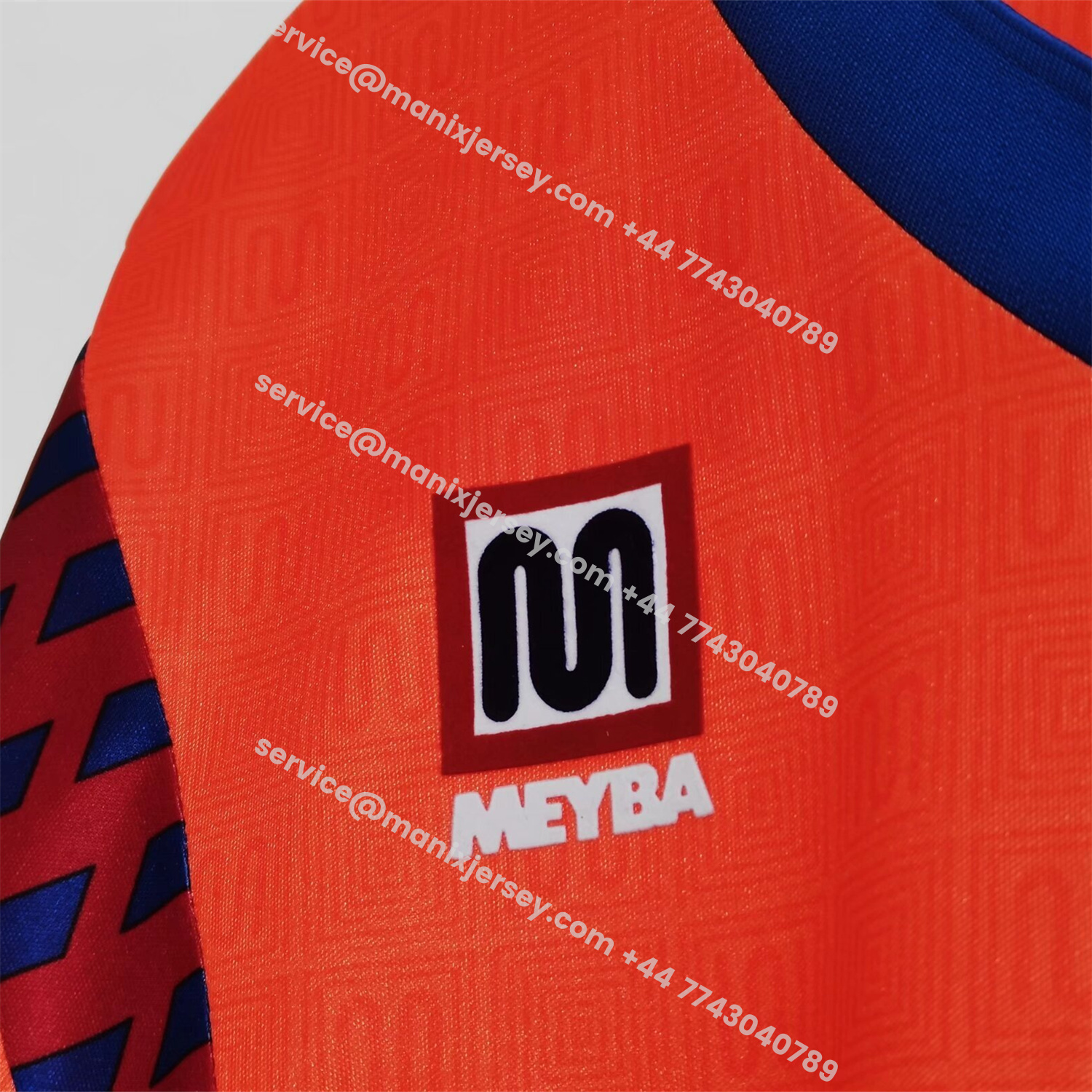 ManixJersey.com | Retro Barcelona 1991-92 Away Orange Jersey -Customize Name, Number and Patch | Worldwide Shipping