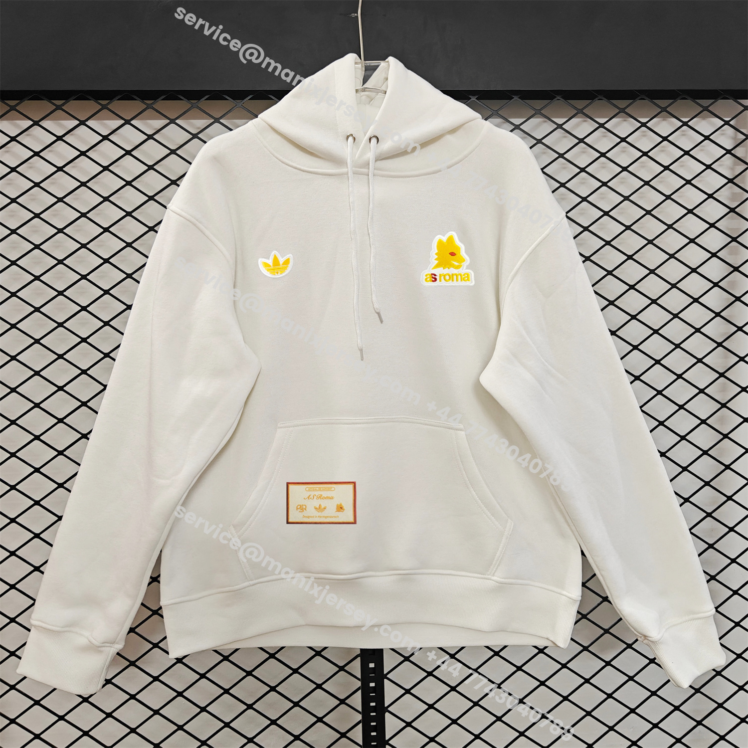 ManixJersey.com | AS Roma 25-26 Originals Terrace Icon Unisex Pullover Hoodie -Customize Name, Number and Patch | Worldwide Shipping