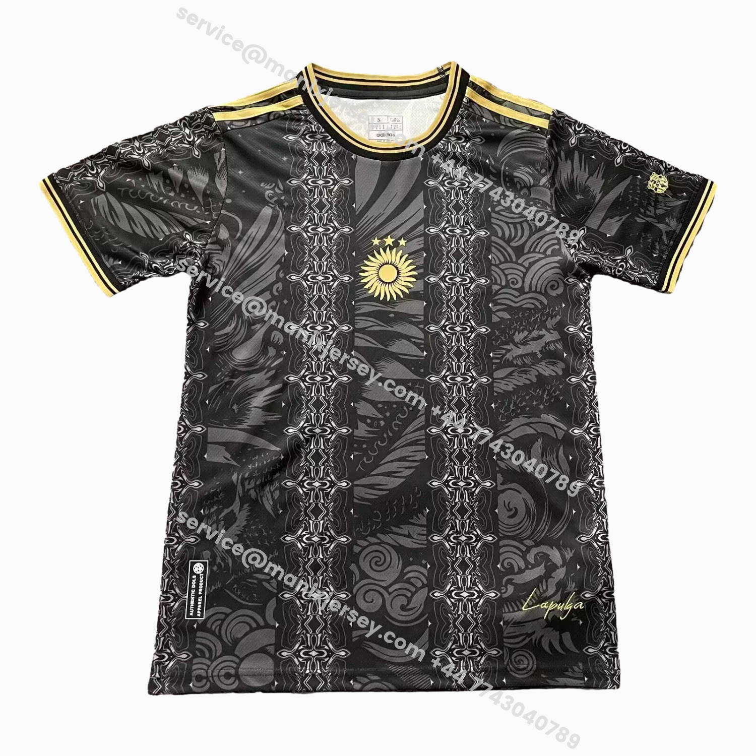 ManixJersey.com | Argentina 2026 COMMA Black Messi Special Jersey - Fans Version -Customize Name, Number and Patch | Worldwide Shipping