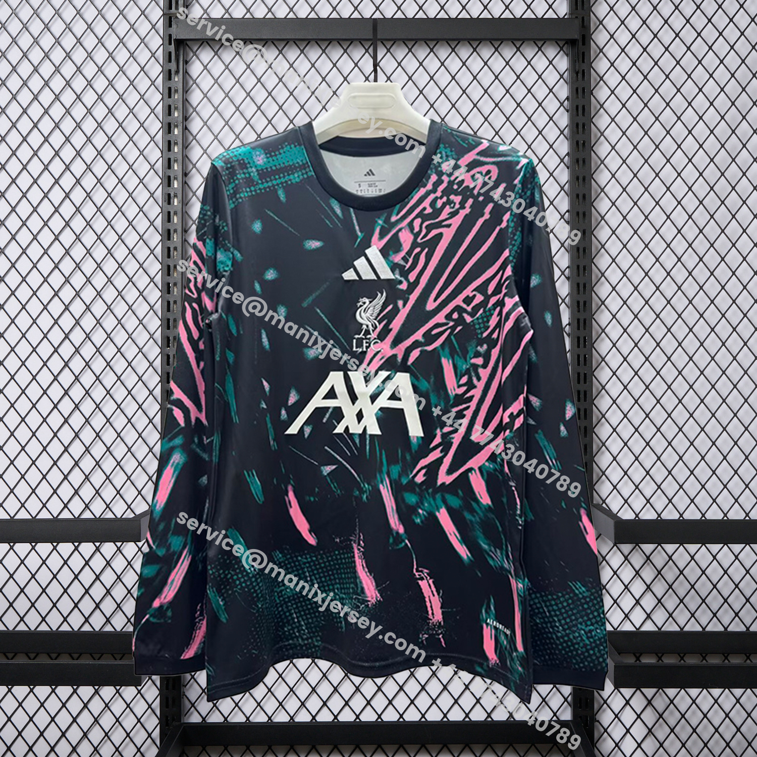 ManixJersey.com | Liver.pool 25-26 Pre-Match Training Long Sleeves Jersey - Fans Version -Customize Name, Number and Patch | Worldwide Shipping