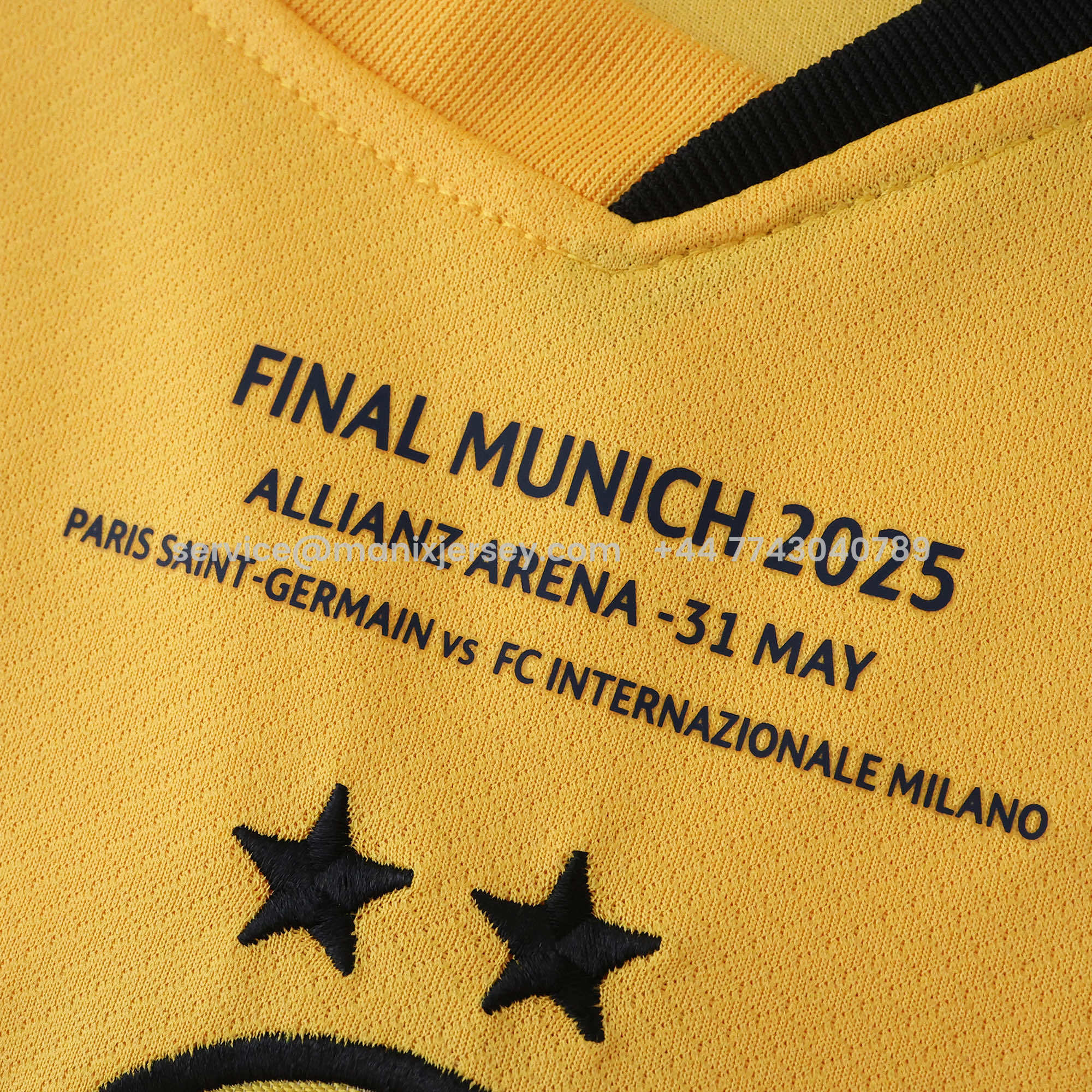 ManixJersey.com | Inter Milan 24-25 Third Champions League Final Jersey - Fans Version -Customize Name, Number and Patch | Worldwide Shipping