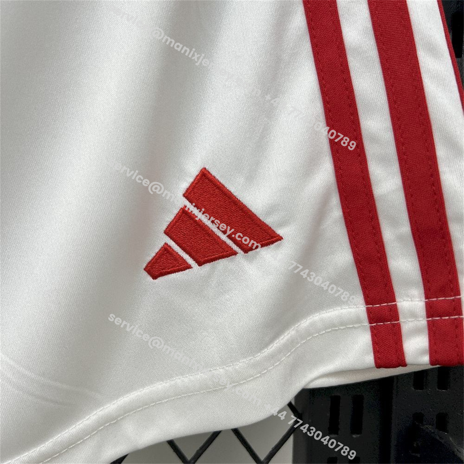 ManixJersey.com | Lyon 25-26 Home White Shorts - Fans Version -Customize Name, Number and Patch | Worldwide Shipping