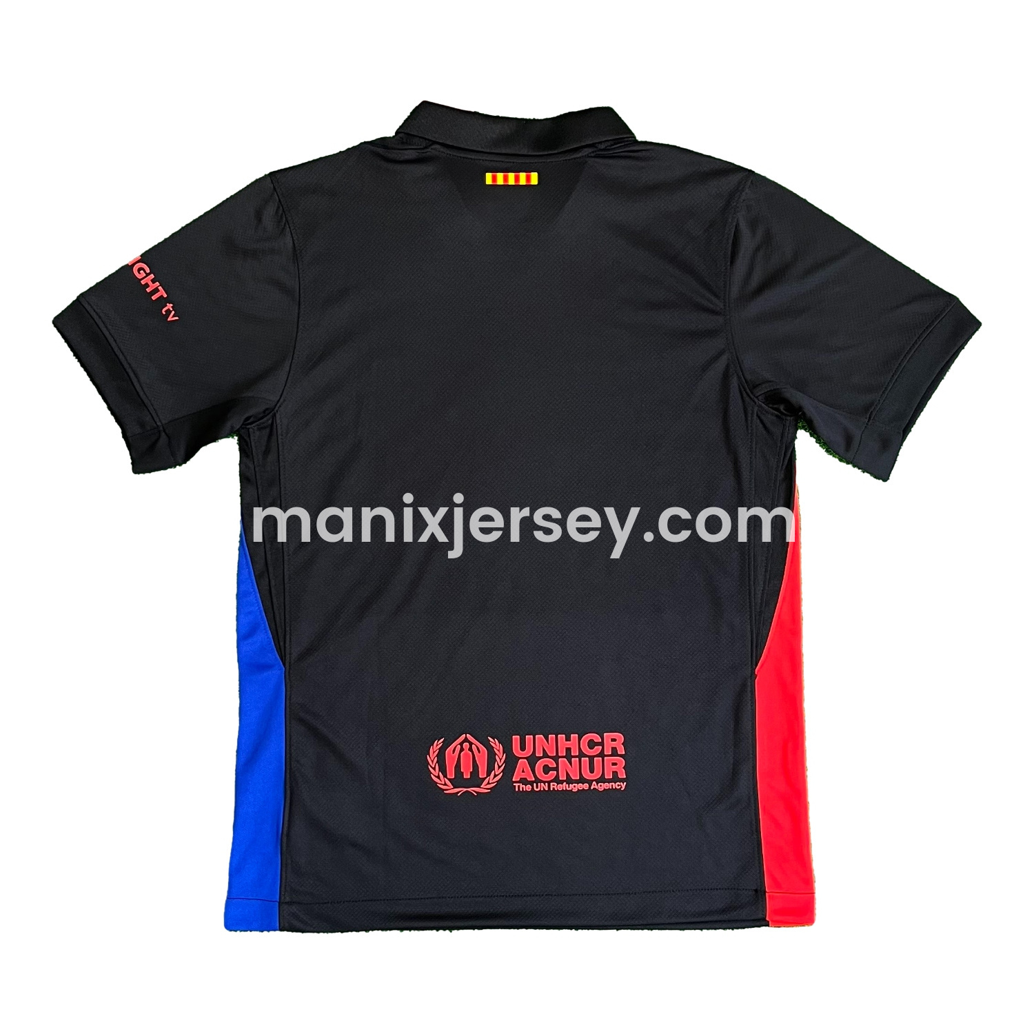ManixJersey.com | Barcelona x Travis Scott 24-25 Away Jersey with Red Logo - Fans Version -Customize Name, Number and Patch | Worldwide Shipping