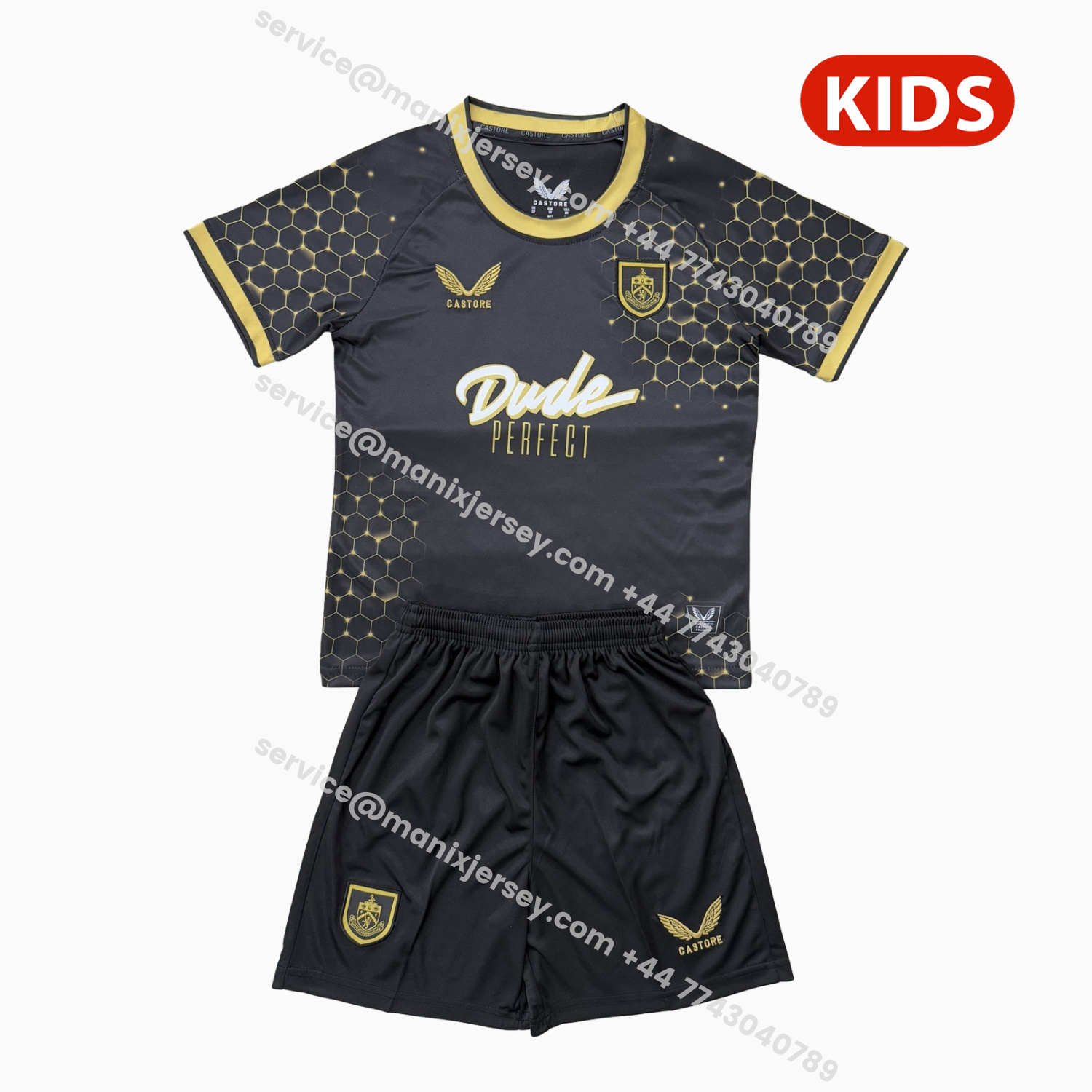 ManixJersey.com | Burnley 25-26 Third Kids Kit -Customize Name, Number and Patch | Worldwide Shipping