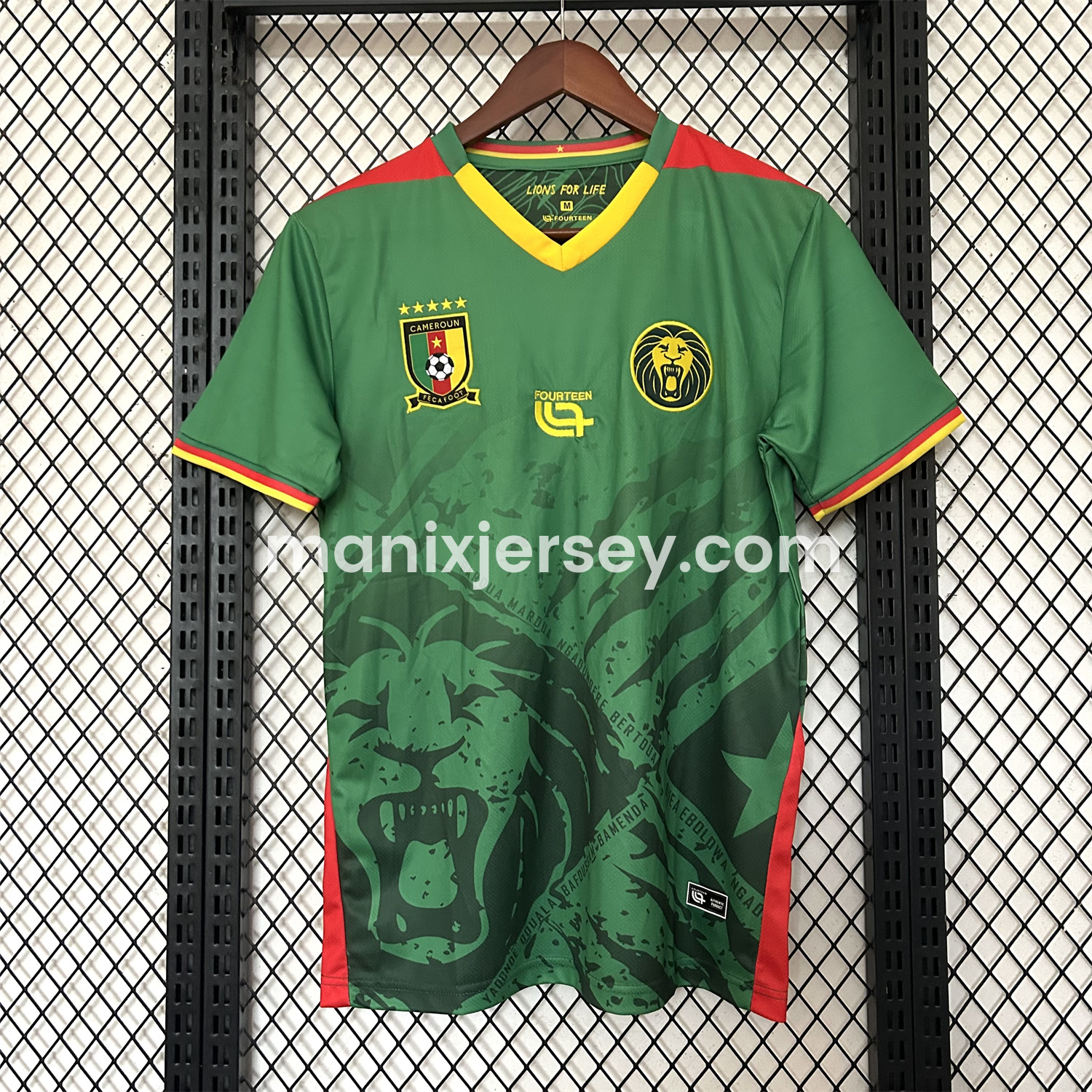 ManixJersey.com | Cameroon 25-26 Home Jersey - Fans Version -Customize Name, Number and Patch | Worldwide Shipping