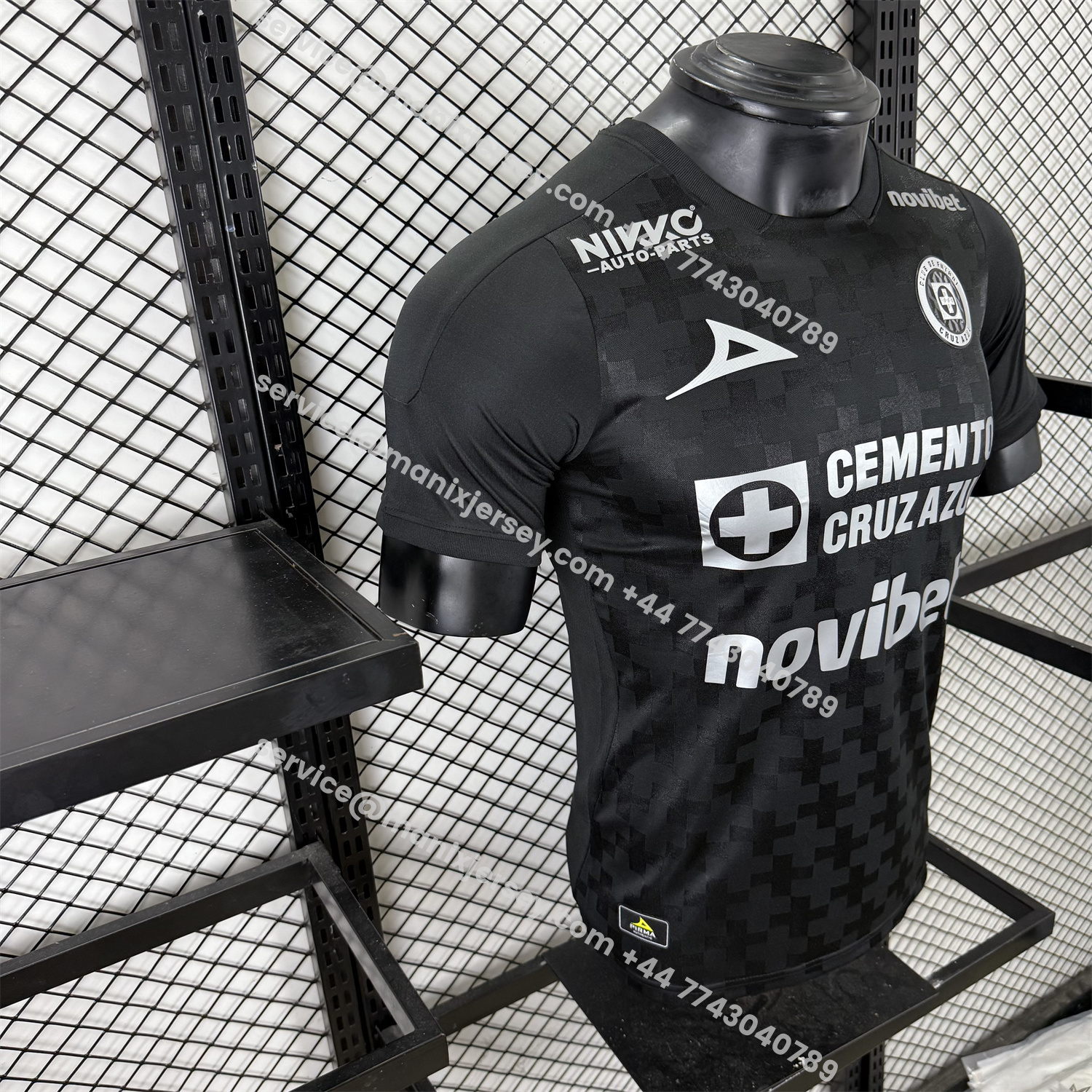 ManixJersey.com | Cruz Azul 25-26 Third Black Jersey - Player Version -Customize Name, Number and Patch | Worldwide Shipping