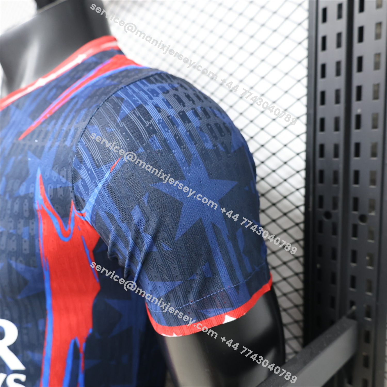 Paris Saint-Germain PSG 26-27 Blue Star Pattern Special Jersey - Player Version:football jersey mysite: unitedjerseyfootball 邓江浪:football