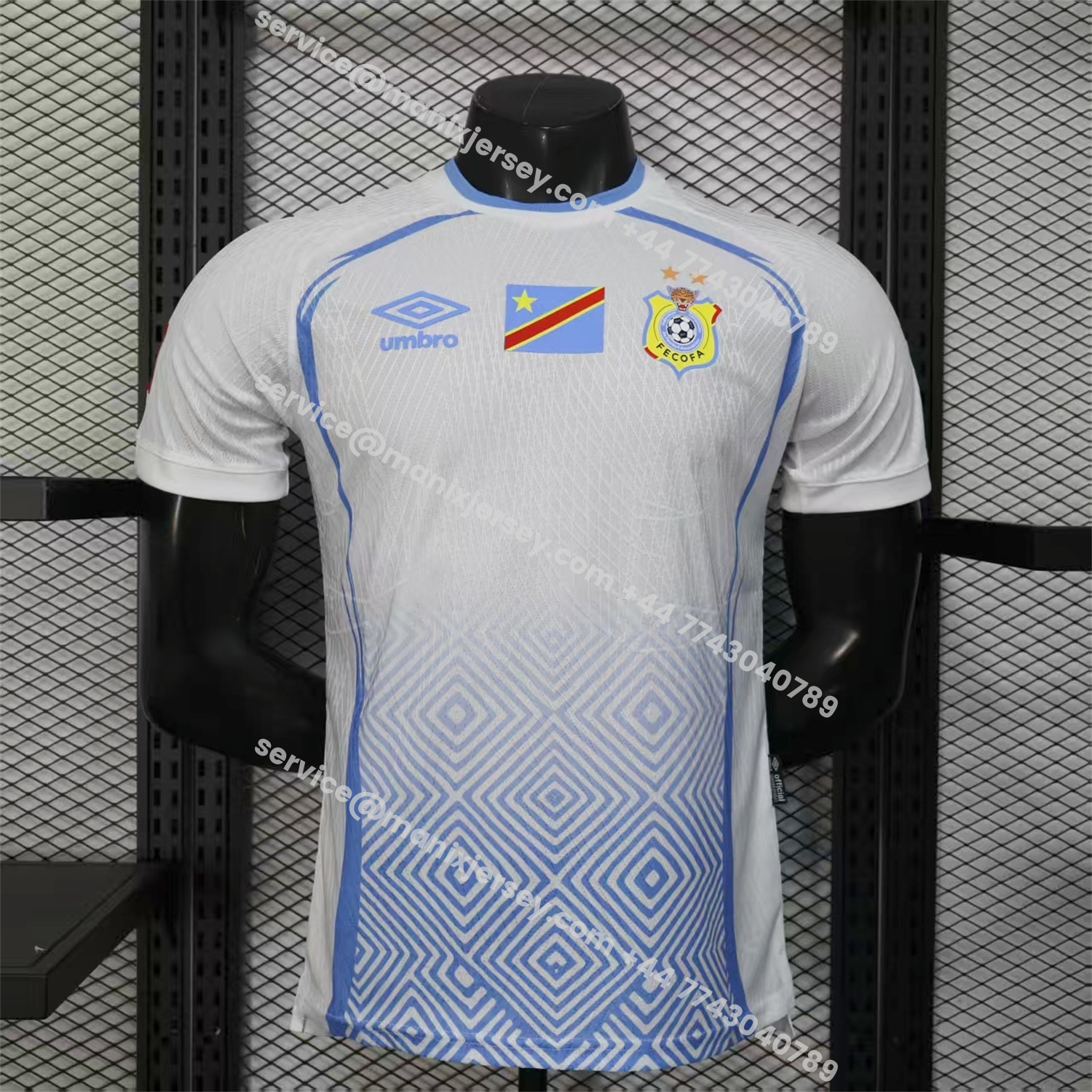 ManixJersey.com | Congo 2026 Away White Jersey - Player Version -Customize Name, Number and Patch | Worldwide Shipping