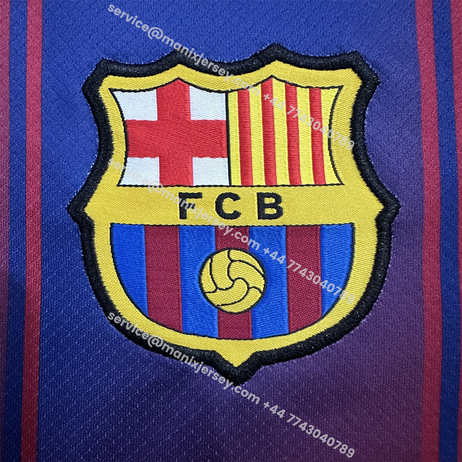 ManixJersey.com | Barcelona 25-26 Home Unsponsored Jersey - Fans Version -Customize Name, Number and Patch | Worldwide Shipping