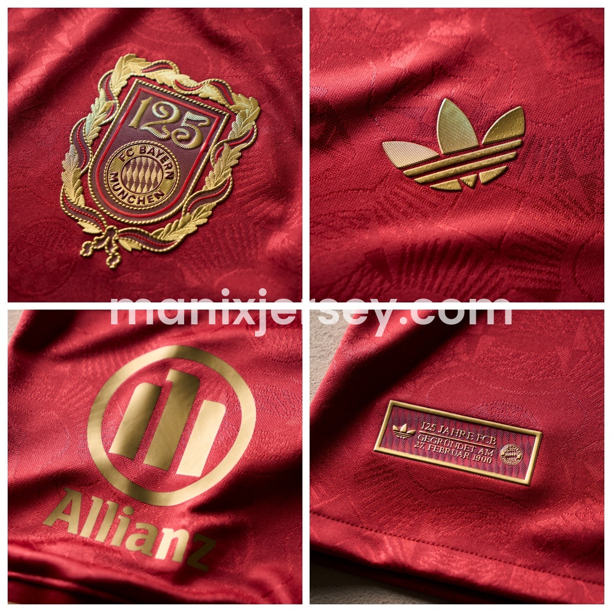 ManixJersey.com | Bayern Munich 2025 125th Anniversary Jersey - Player Version -Customize Name, Number and Patch | Worldwide Shipping