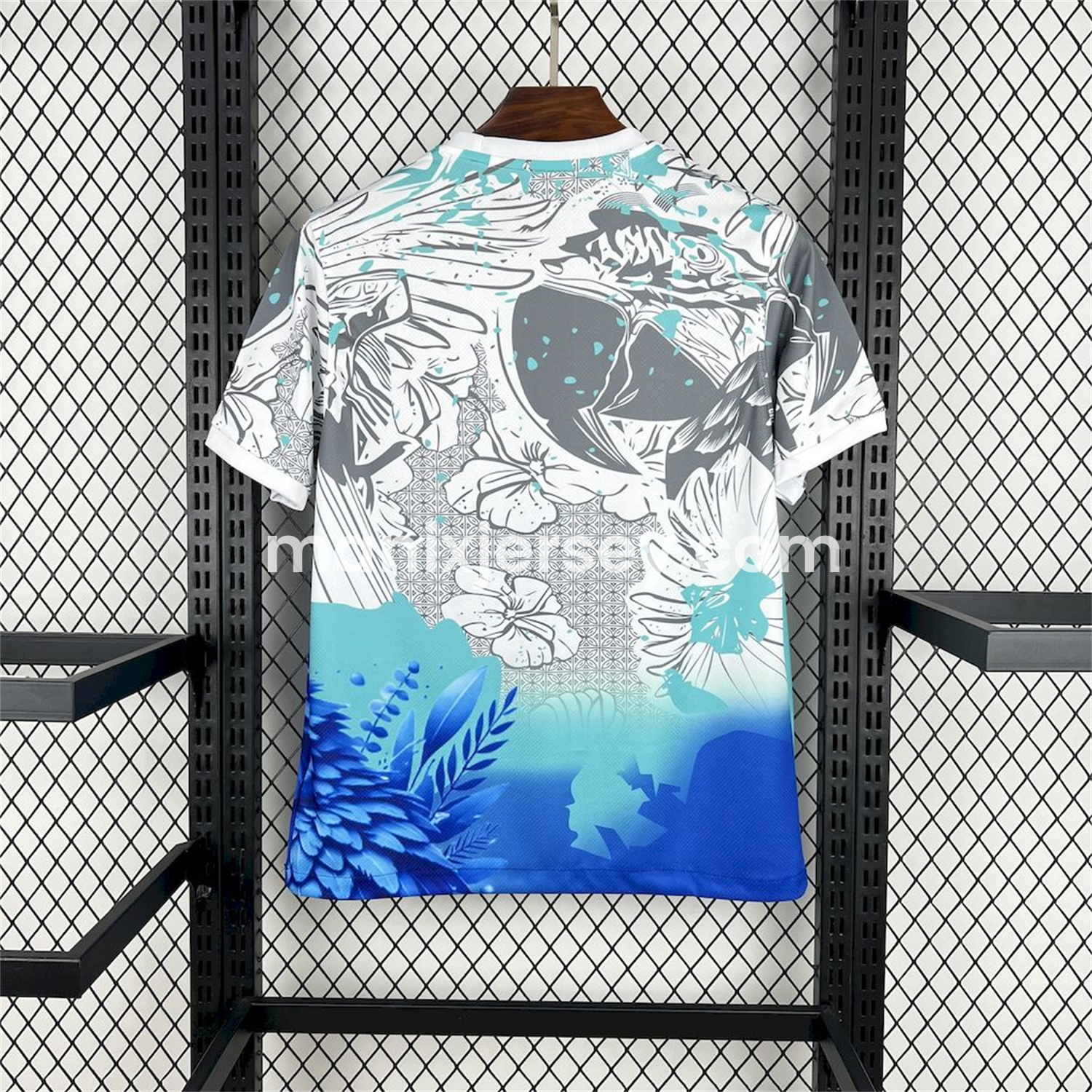 ManixJersey.com | Brazil 2025 Blue Macaw Special Edition White Jersey - Fans Version -Customize Name, Number and Patch | Worldwide Shipping