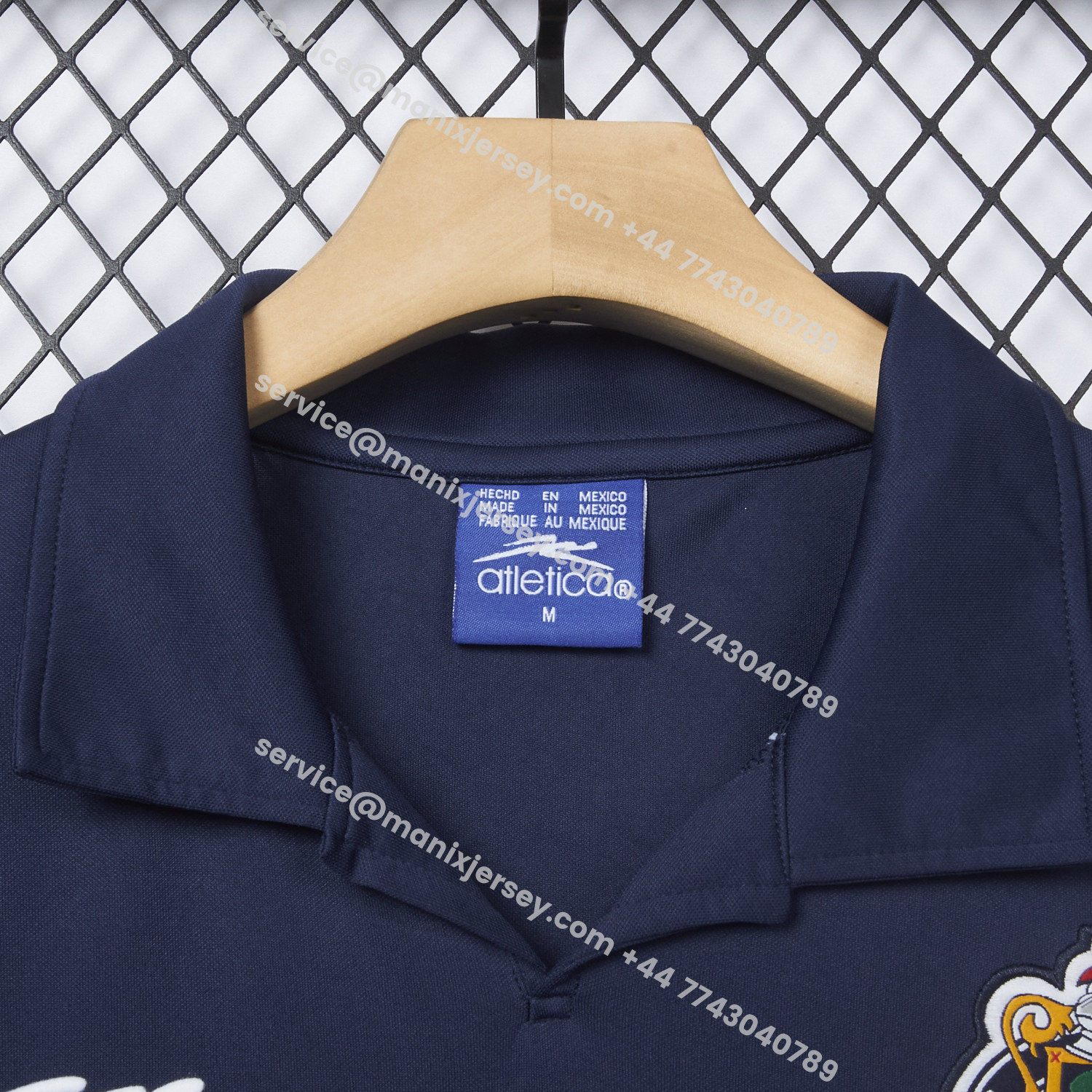ManixJersey.com | Retro Chivas de Guadalajara 2003-04 Away Deep Blue Jersey -Customize Name, Number and Patch | Worldwide Shipping