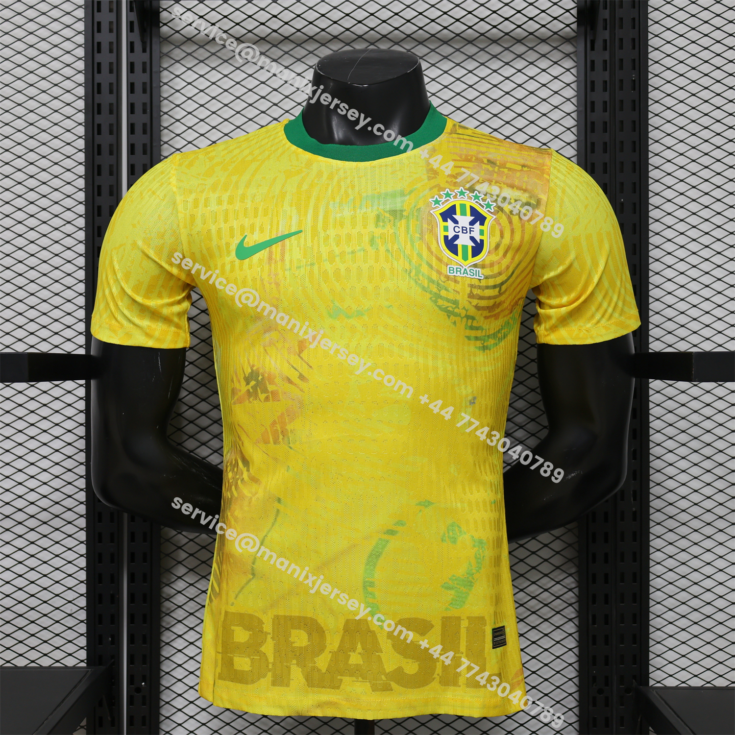 Brazil 2026 Yellow Waves Special Jersey - Player Version:football jersey mysite: unitedjerseyfootball 邓江浪:football