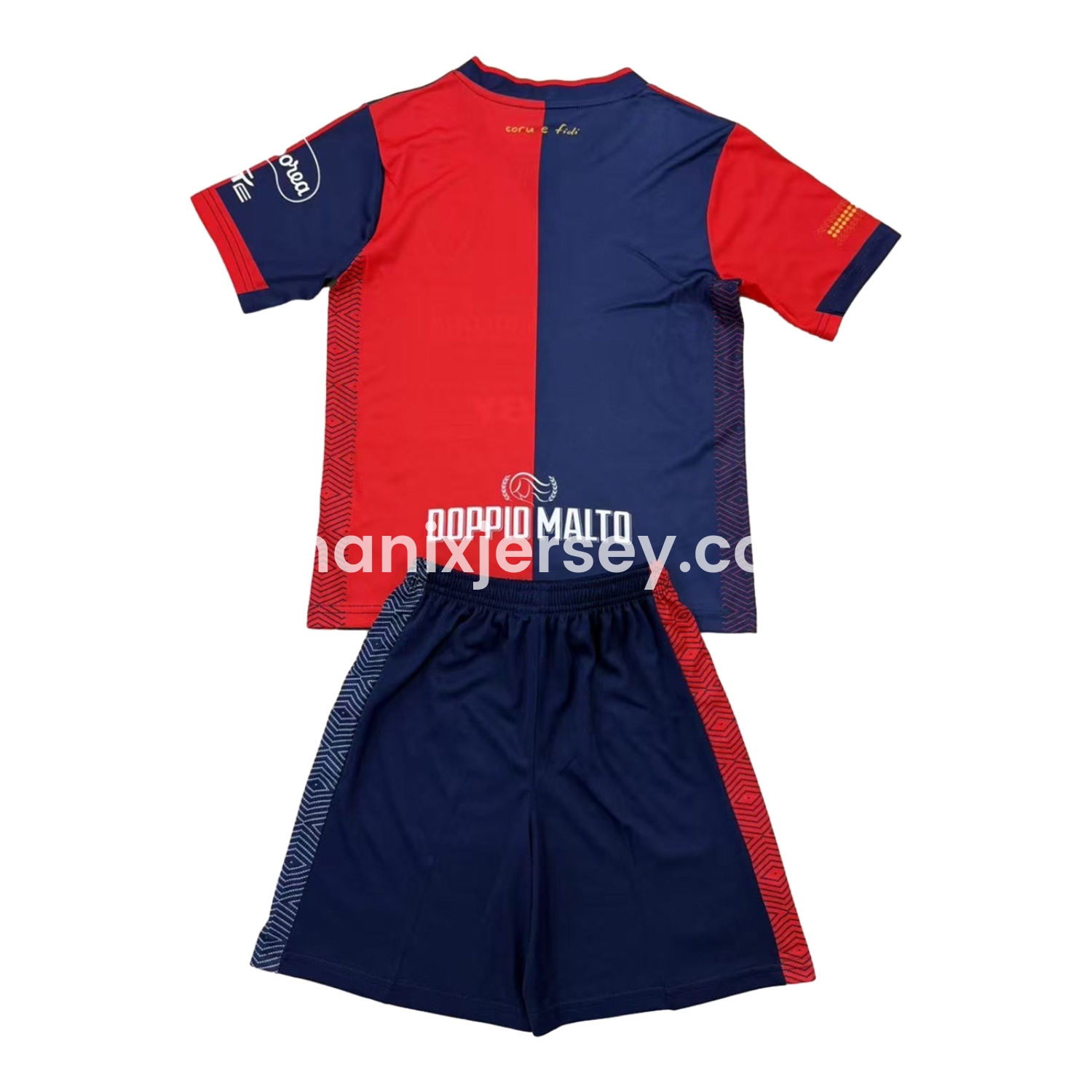ManixJersey.com | Cagliari Calcio 24-25 Home Kids Kit -Customize Name, Number and Patch | Worldwide Shipping