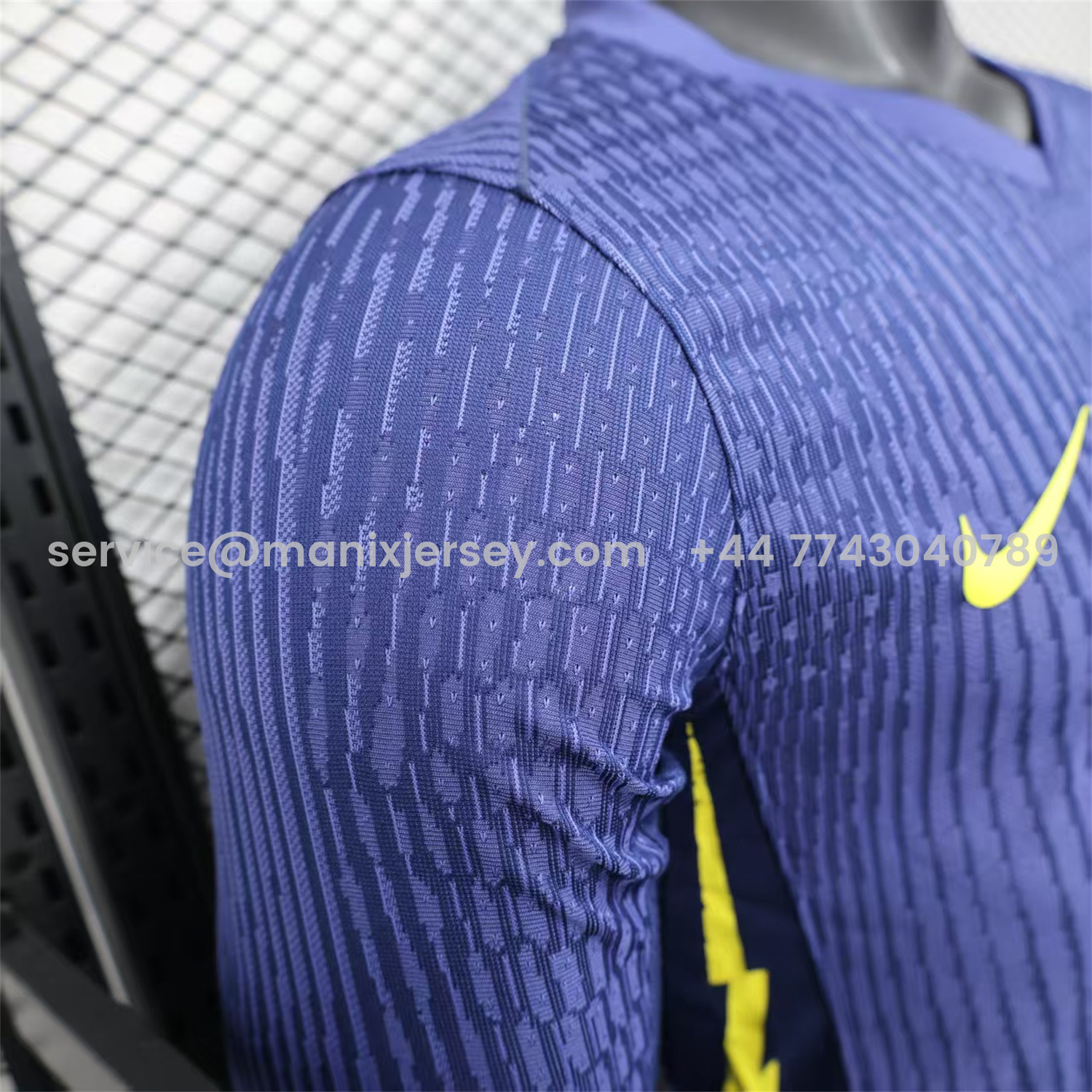 ManixJersey.com | Atletico Madrid 25-26 Away Long Sleeves Jersey - Player Version -Customize Name, Number and Patch | Worldwide Shipping