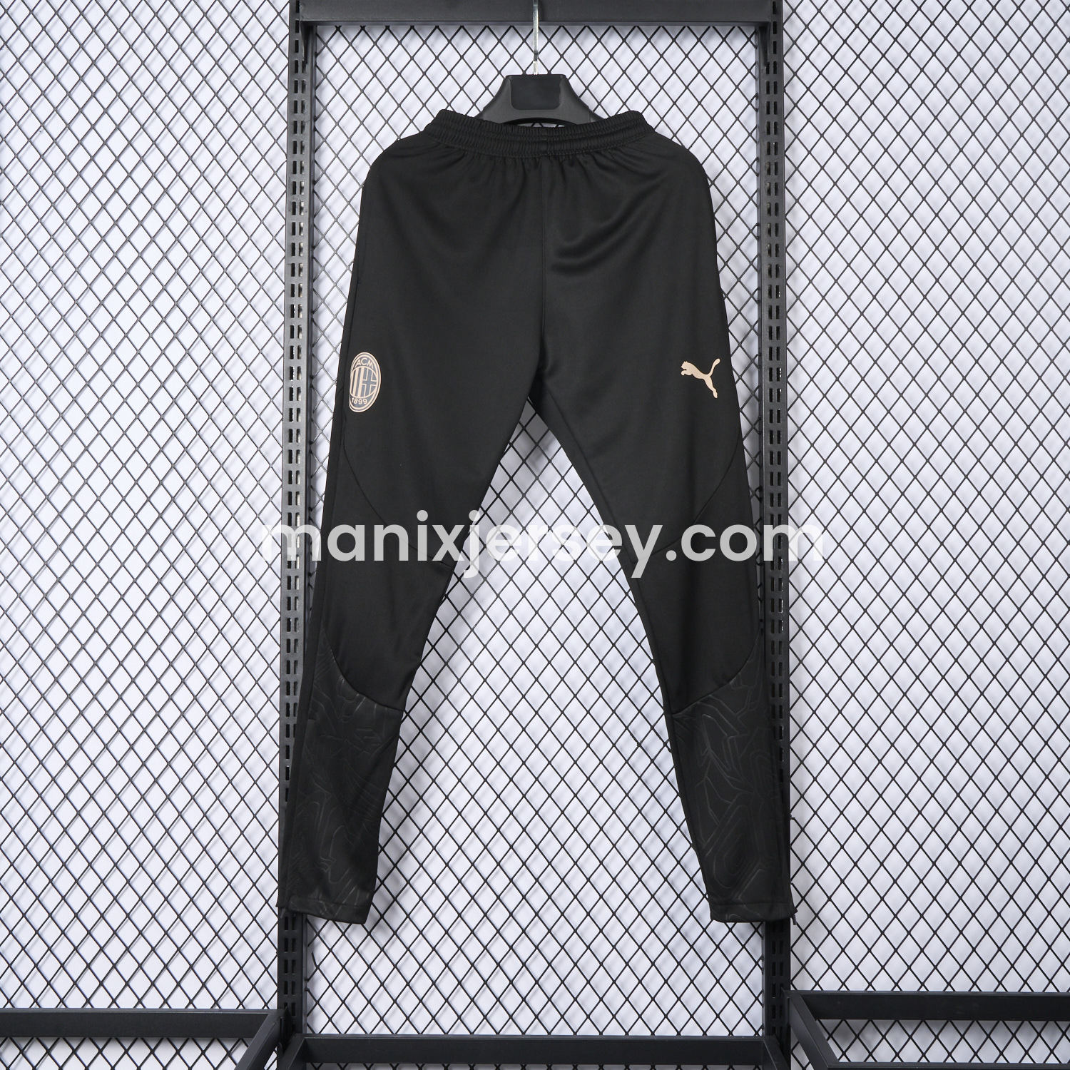 ManixJersey.com | AC Milan 24-25 Black Training Pants - Player Version -Customize Name, Number and Patch | Worldwide Shipping