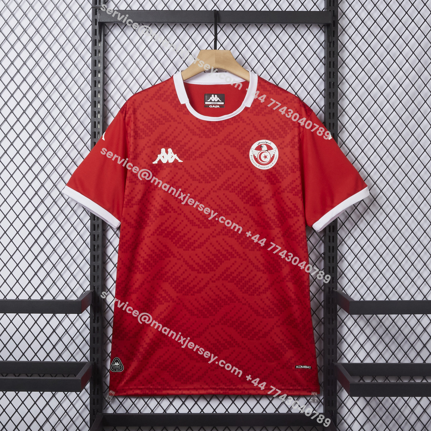 ManixJersey.com | Tunisia 2026 Home Red Jersey - Fans Version -Customize Name, Number and Patch | Worldwide Shipping