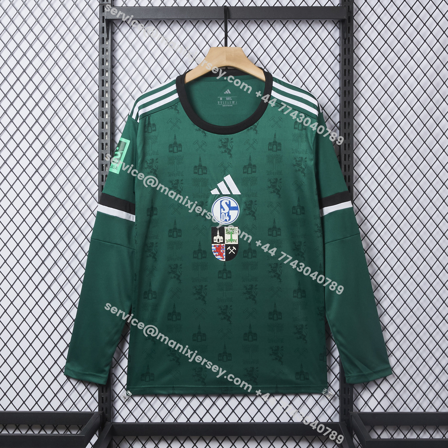 ManixJersey.com | Schalke 04 25-26 150 Years of Gelsenkirchen Special Long Sleeves Jersey - Fans Version -Customize Name, Number and Patch | Worldwide Shipping
