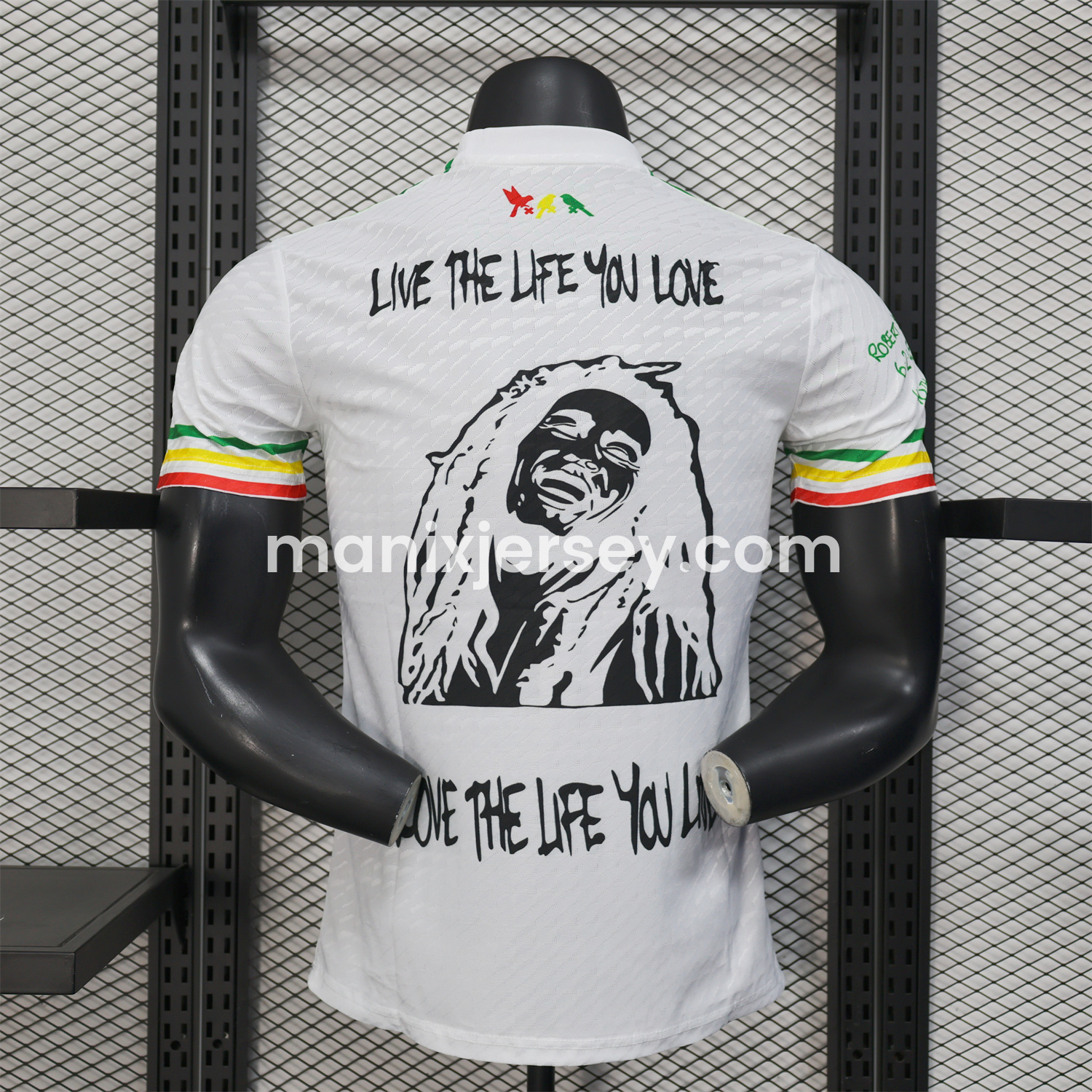 ManixJersey.com | Ajax x B-O-B Marly 2025-26 40th White Special Edition Jersey - Player Version -Customize Name, Number and Patch | Worldwide Shipping