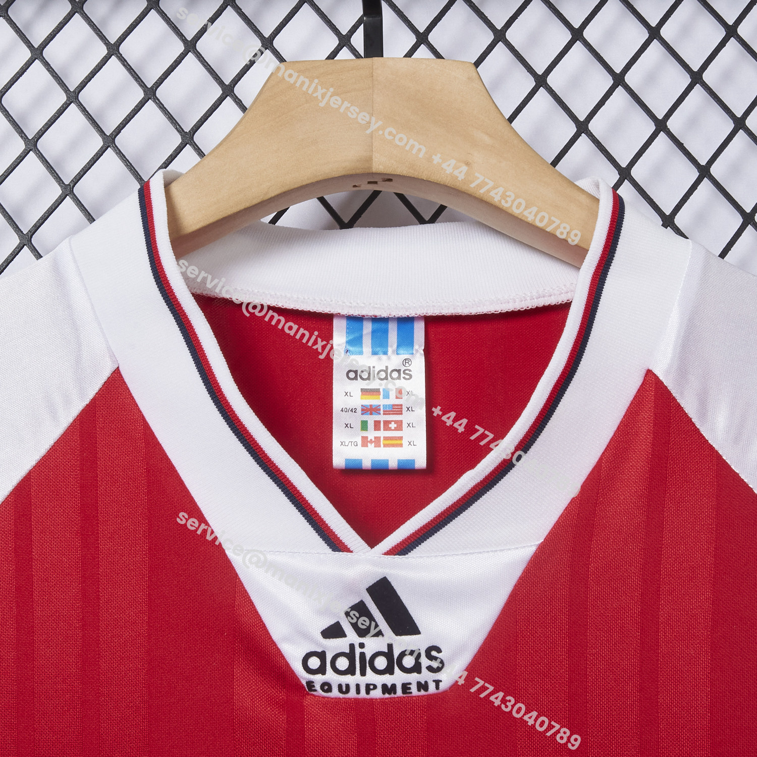 ManixJersey.com | Retro Arsenal 92-94 Home Long Sleeves Jersey -Customize Name, Number and Patch | Worldwide Shipping